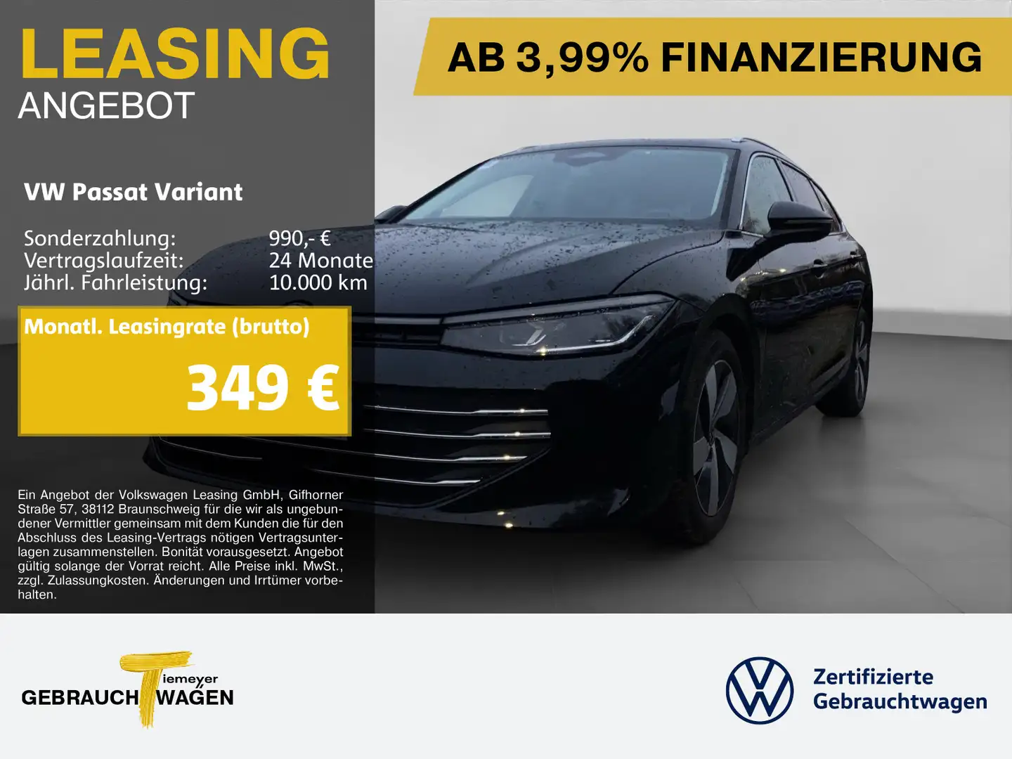 Volkswagen Passat Variant 2.0 TDI DSG BUSINESS PANO MATRIX Schwarz - 1