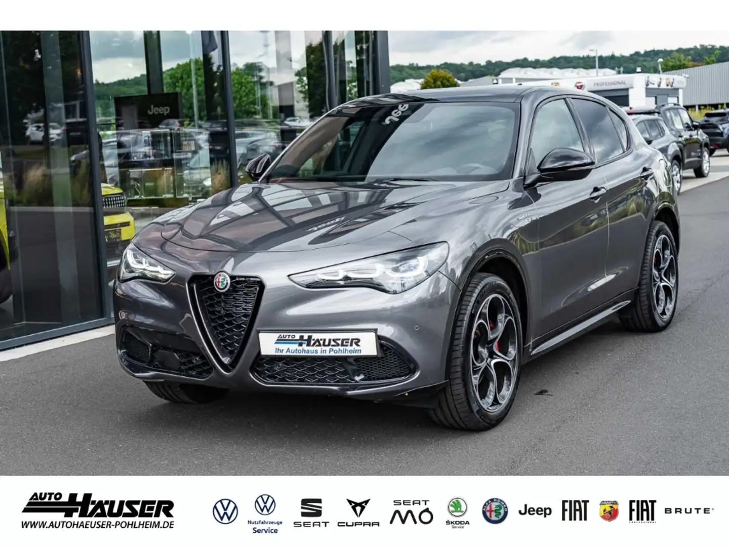 Alfa Romeo Stelvio Veloce 2.0 Turbo AT8 Q4 PANO AHK EL. HECKKL. MEMOR Grau - 1