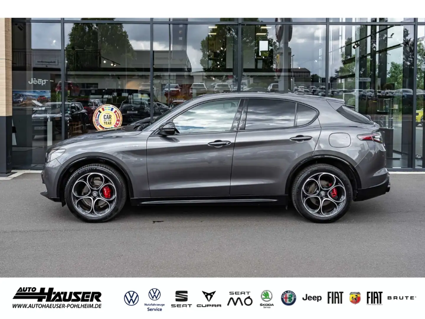 Alfa Romeo Stelvio Veloce 2.0 Turbo AT8 Q4 PANO AHK EL. HECKKL. MEMOR Grau - 2