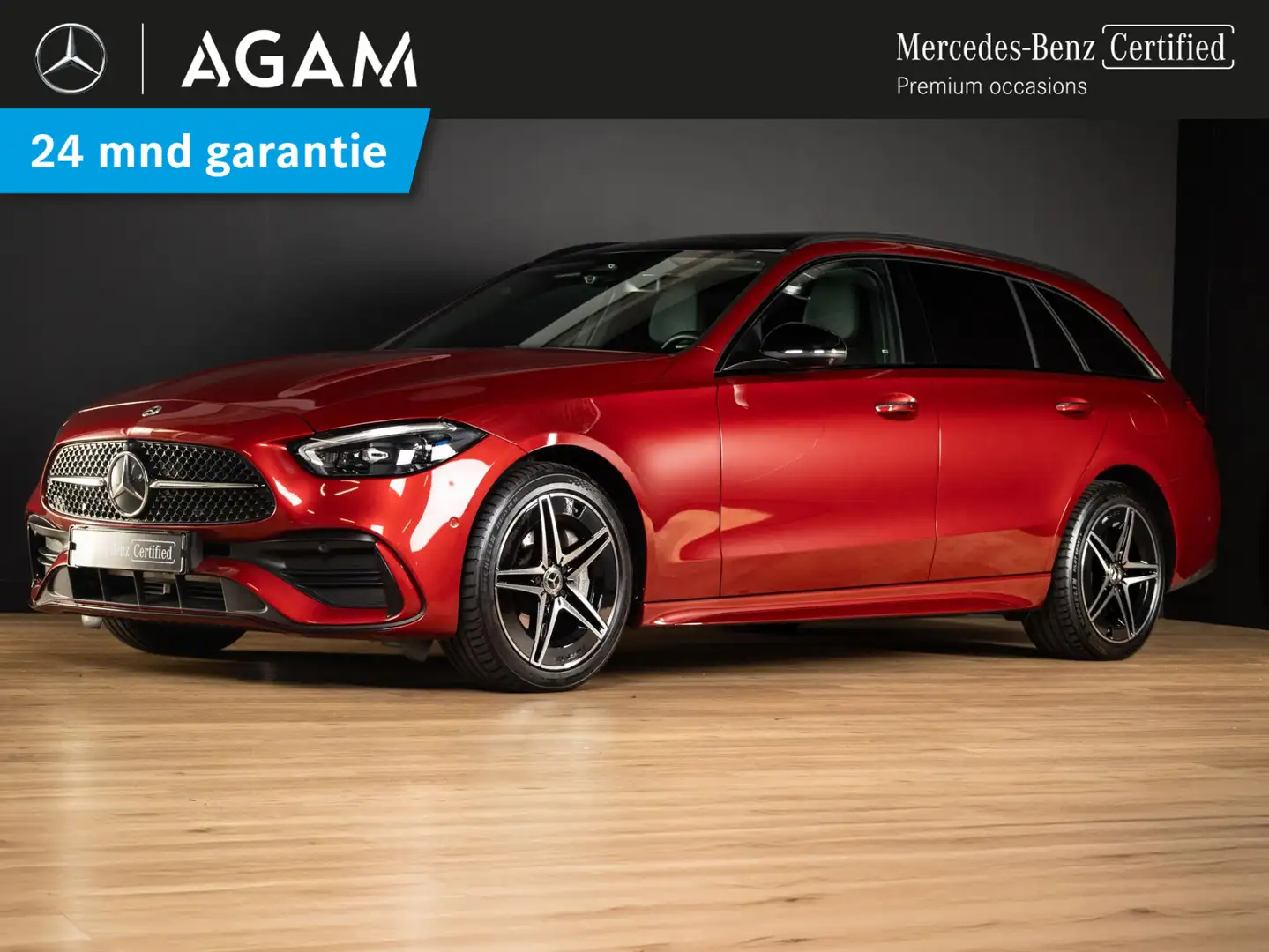 Mercedes-Benz C 300 Estate e AMG Line Panorama dak Rood - 1