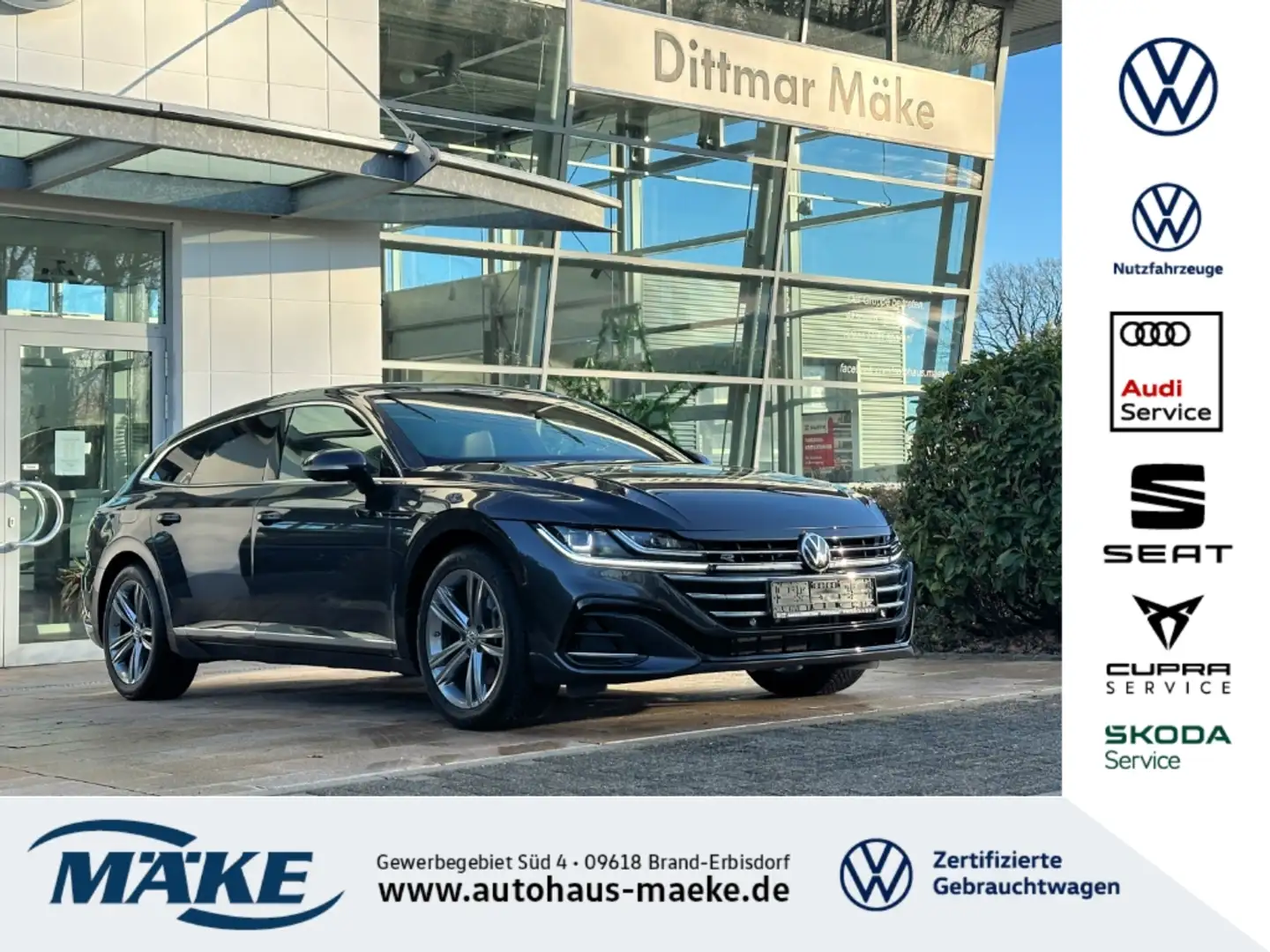 Volkswagen Arteon SB 4Motion R-Line 2.0 TSI DSG STNDHZ DAB ACC DCC N Grau - 1