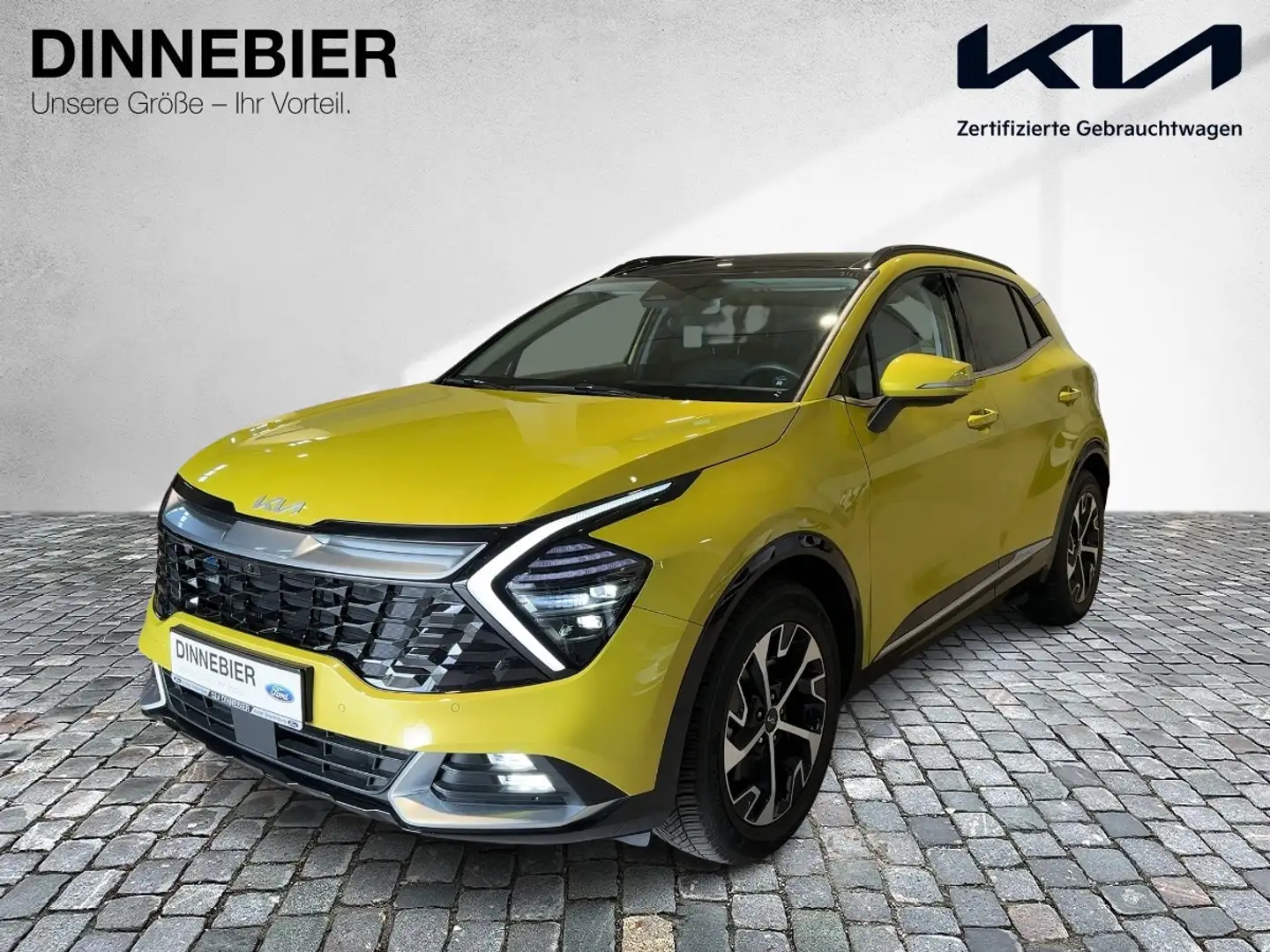Kia Sportage Spirit 1.6T LED+360°+Glasdach+Navi Geel - 2