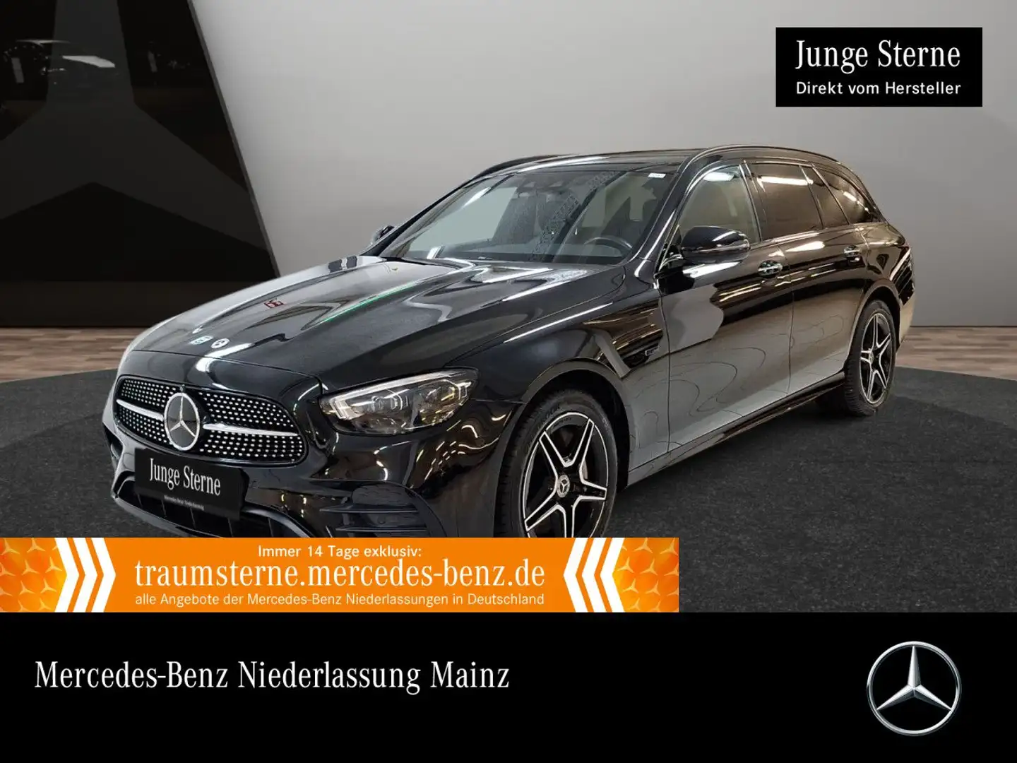Mercedes-Benz E 300 de T AMG+NIGHT+360+AHK+MULTIBEAM+FAHRASS+9G Schwarz - 1