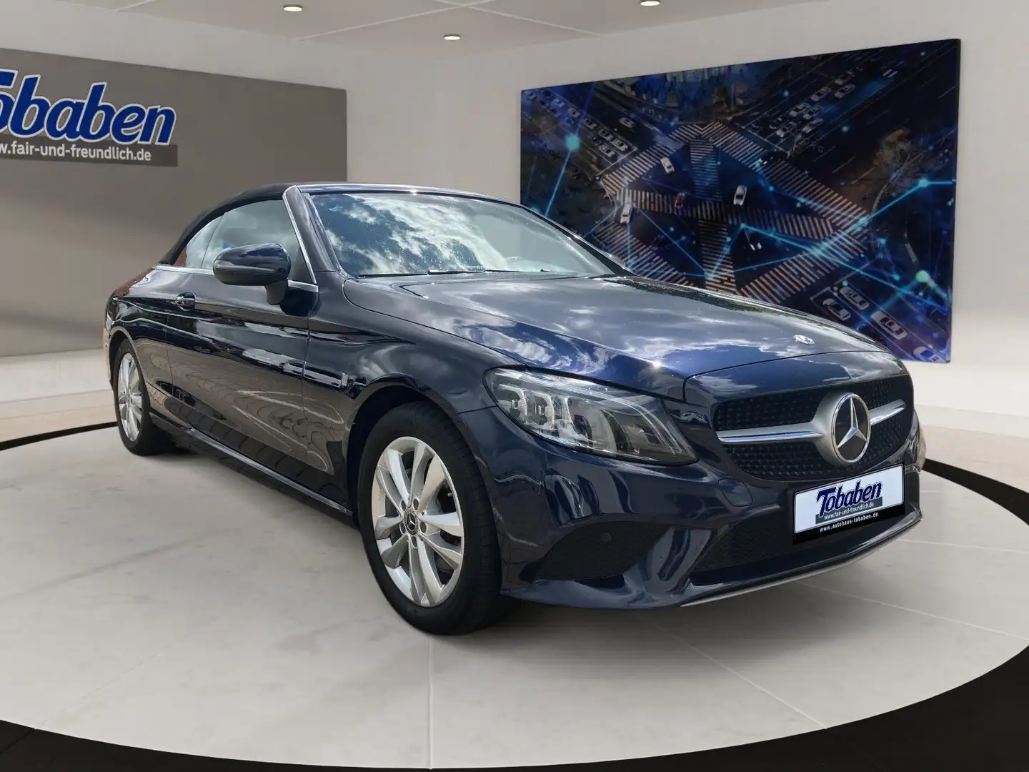 Mercedes-Benz C 200 Cabrio + Navi + Sound Paket Blauw - 2