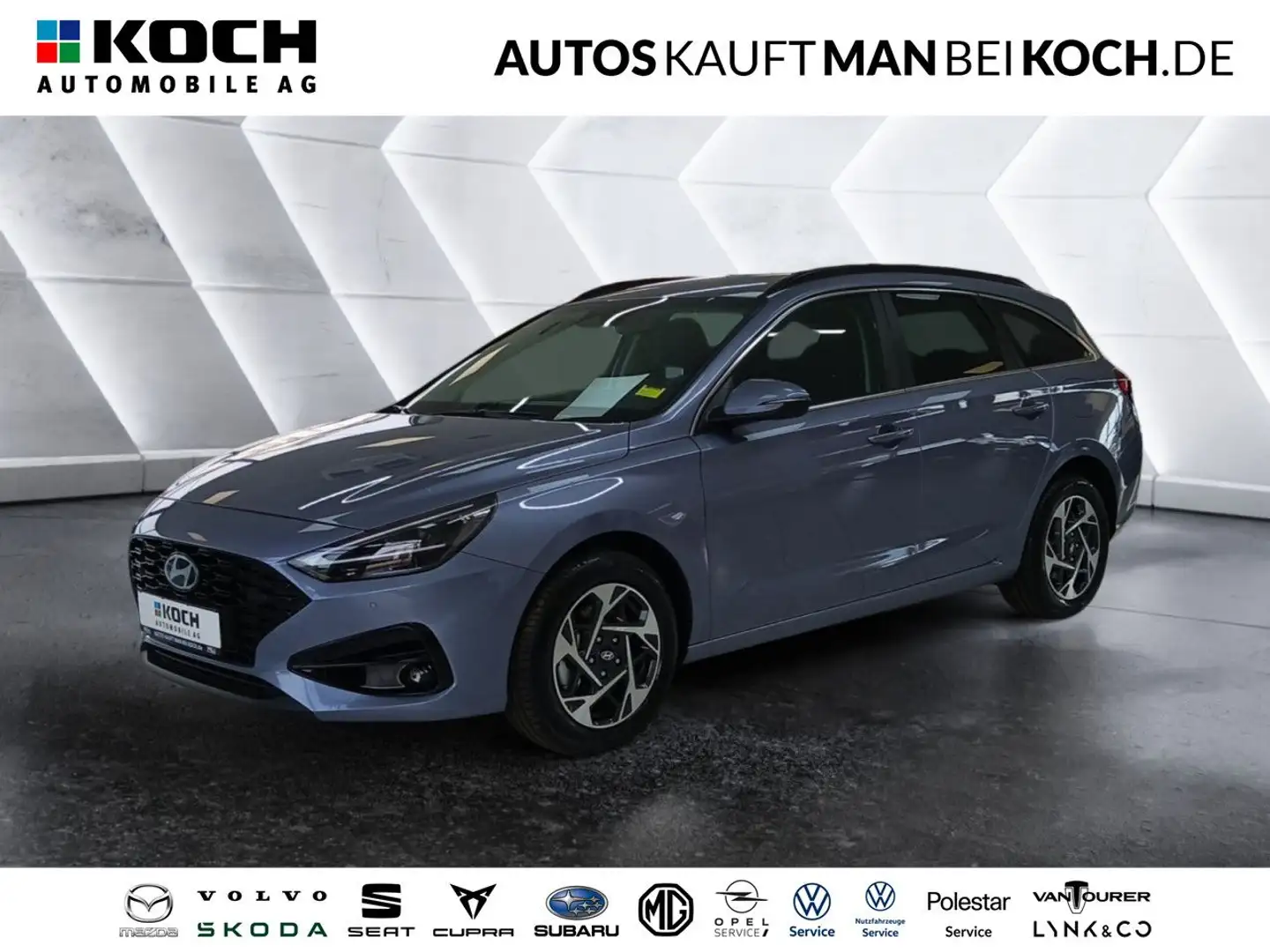Hyundai i30 Kombi 1.5 T-GDI mHEV AT LED Navi ACC Sitzh. Blau - 1
