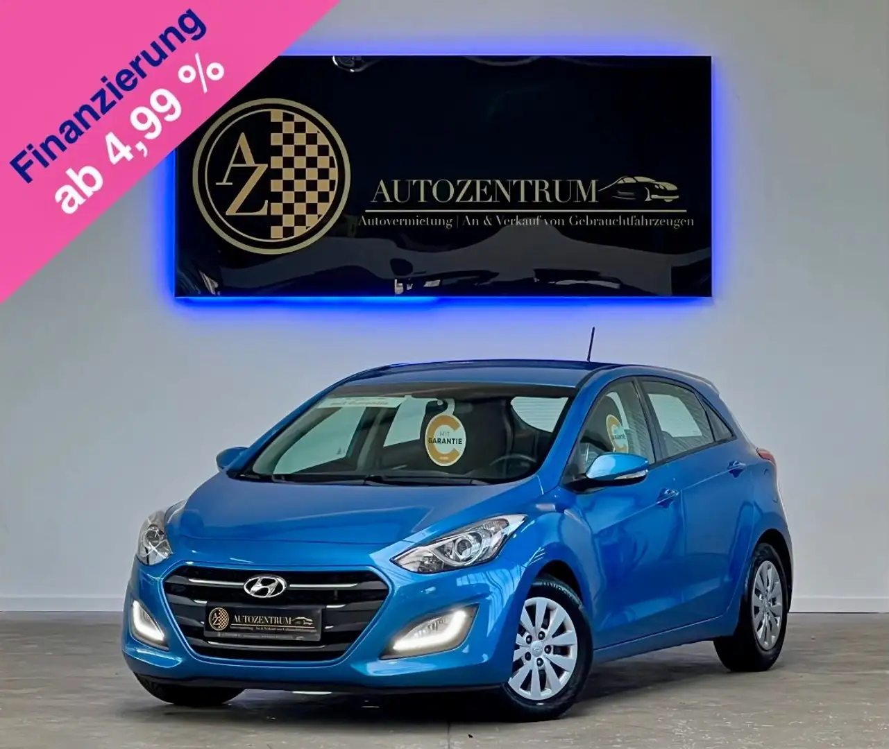 Hyundai i30 1.6 CRDI blue Trend*GARANTIE*NAVI*RFK*2.HAND Blau - 1