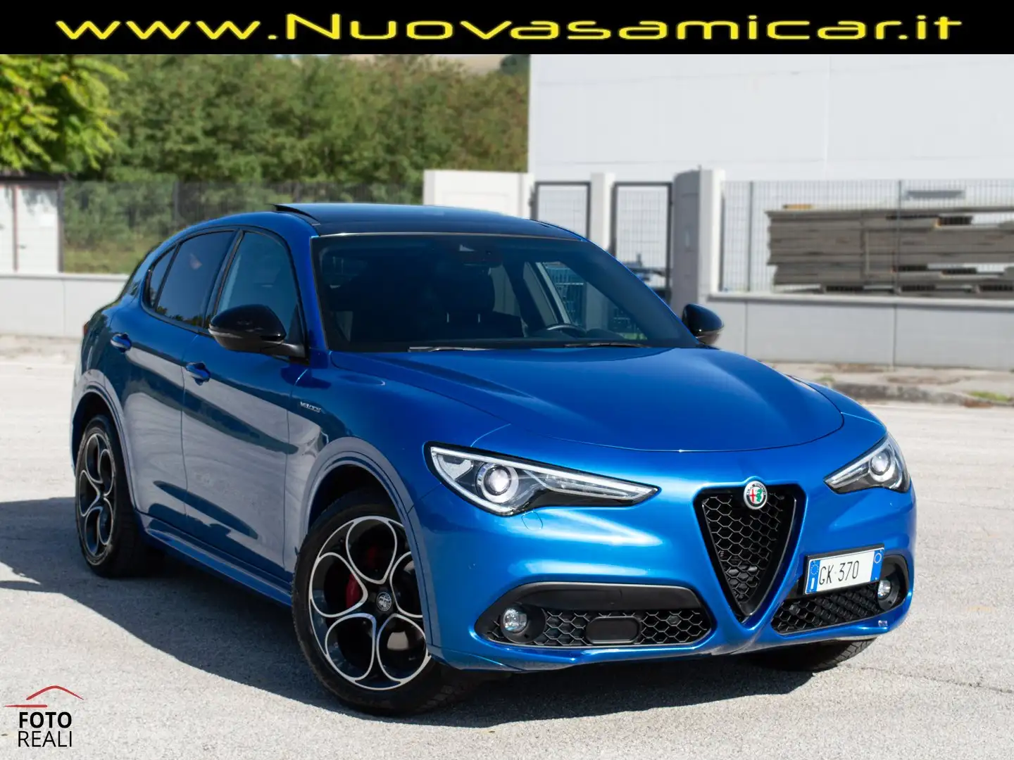 Alfa Romeo Stelvio 2.2 TD 210 CV Q4 VELOCE AT8 TETTO 20'' Blu/Azzurro - 1