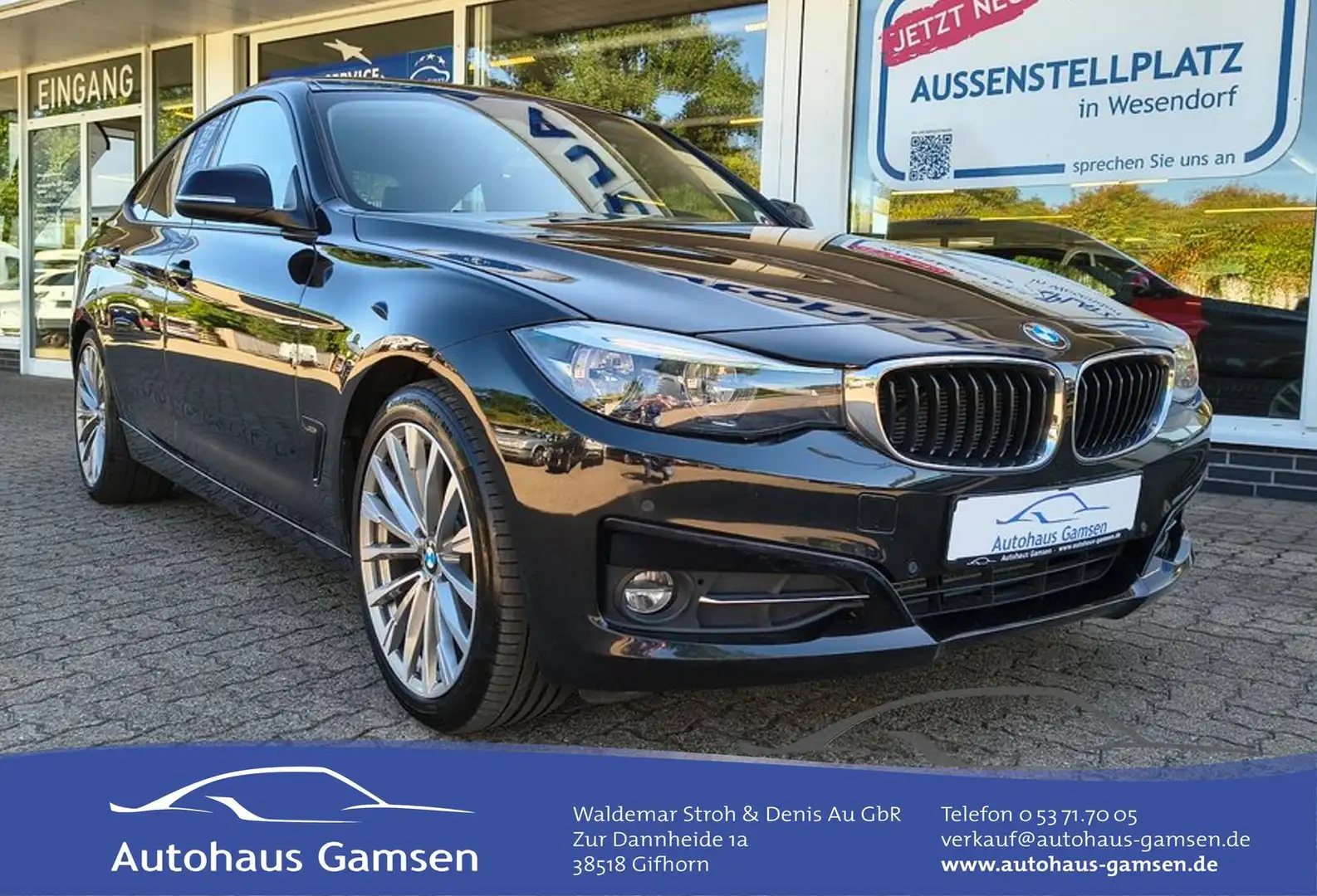 BMW 320 d Gran Turismo Sport Line LED/Navi/HuD/Leder Zwart - 1