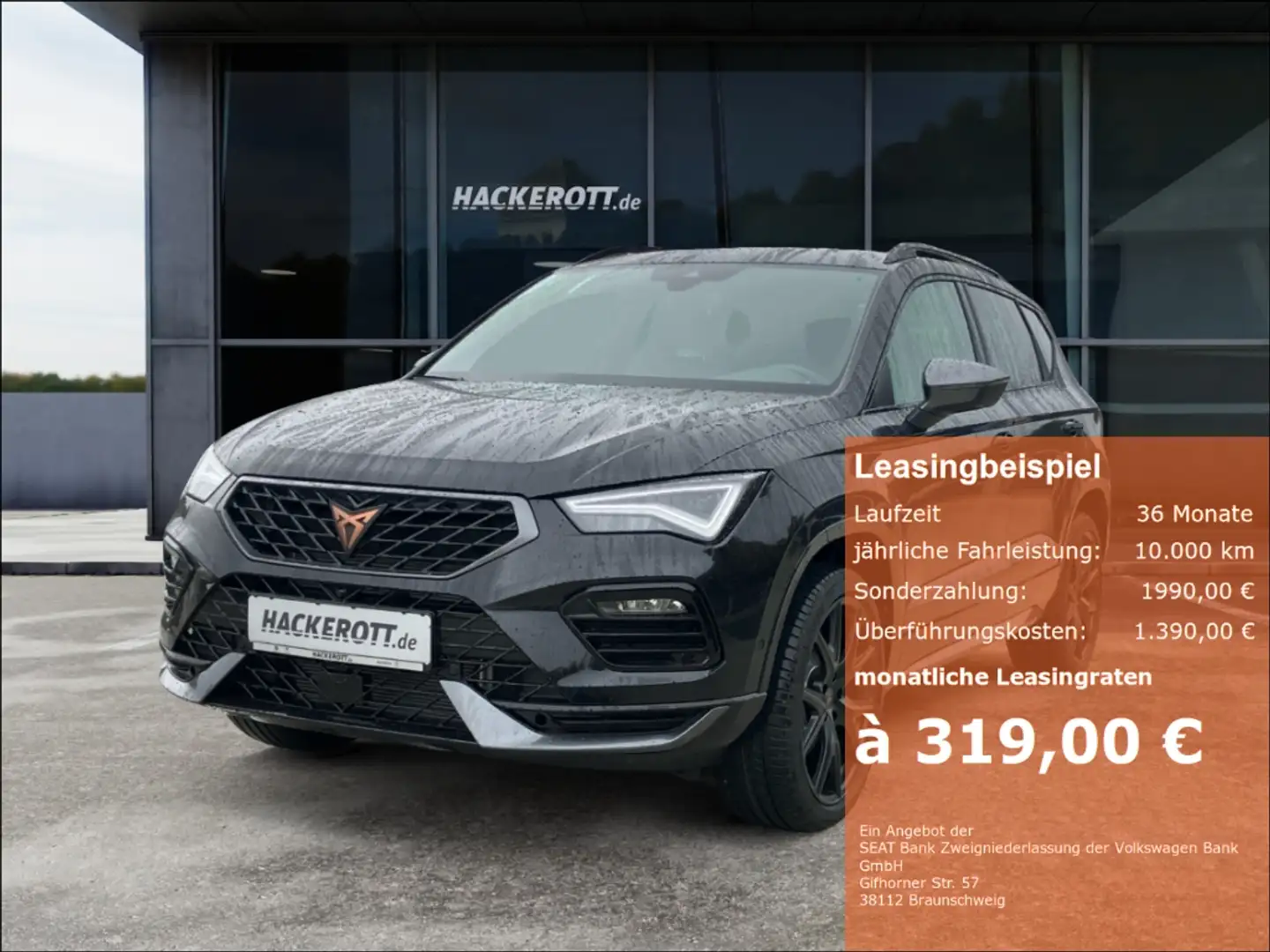 CUPRA Ateca Tribe Edition 2.0 TSI 190 PS 7-Gang DSG 4Drive Schwarz - 1