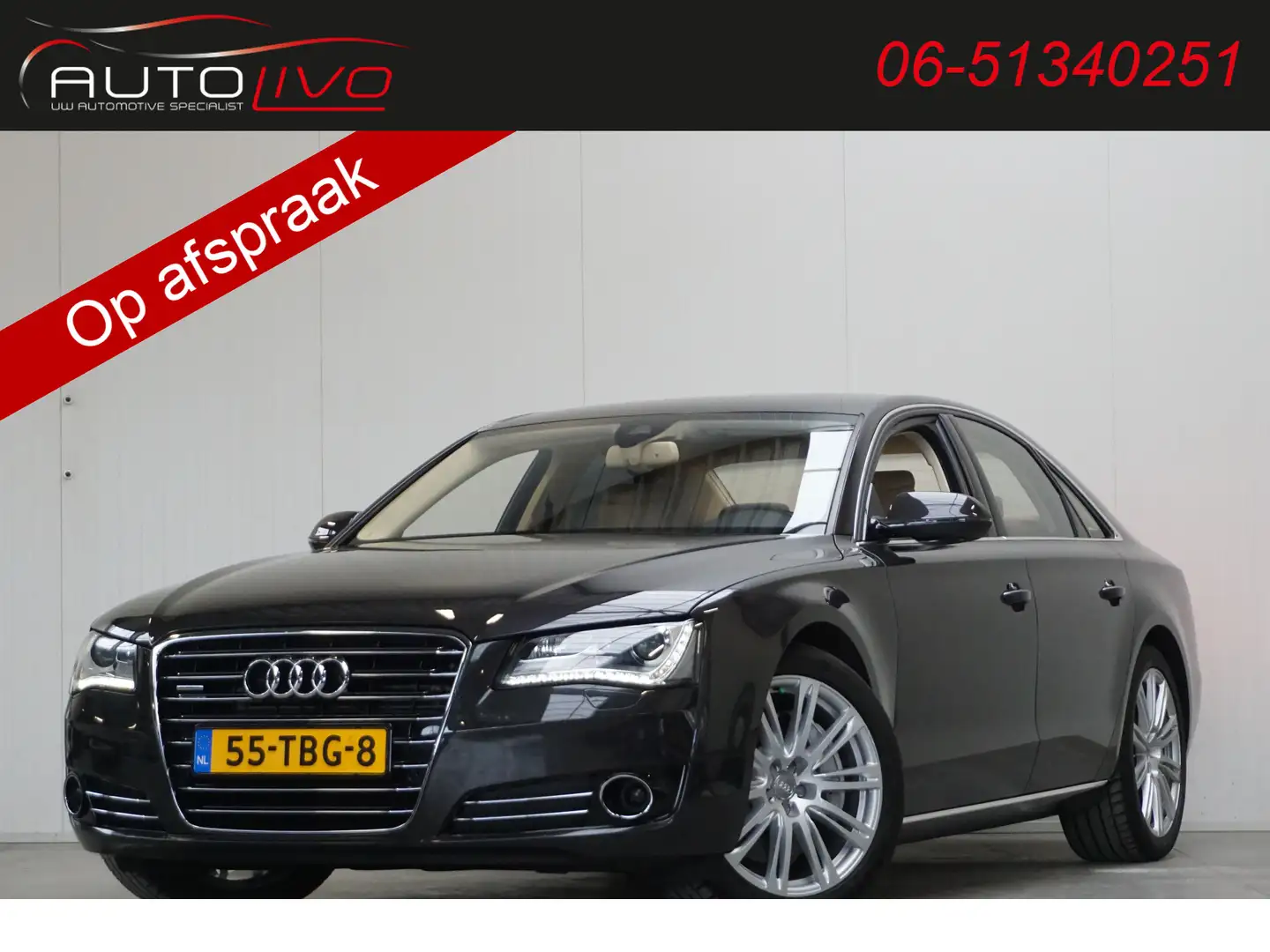 Audi A8 4.2 FSI quattro Pro Line+ NL AUTO! HELE VOLLE AUTO Gris - 1
