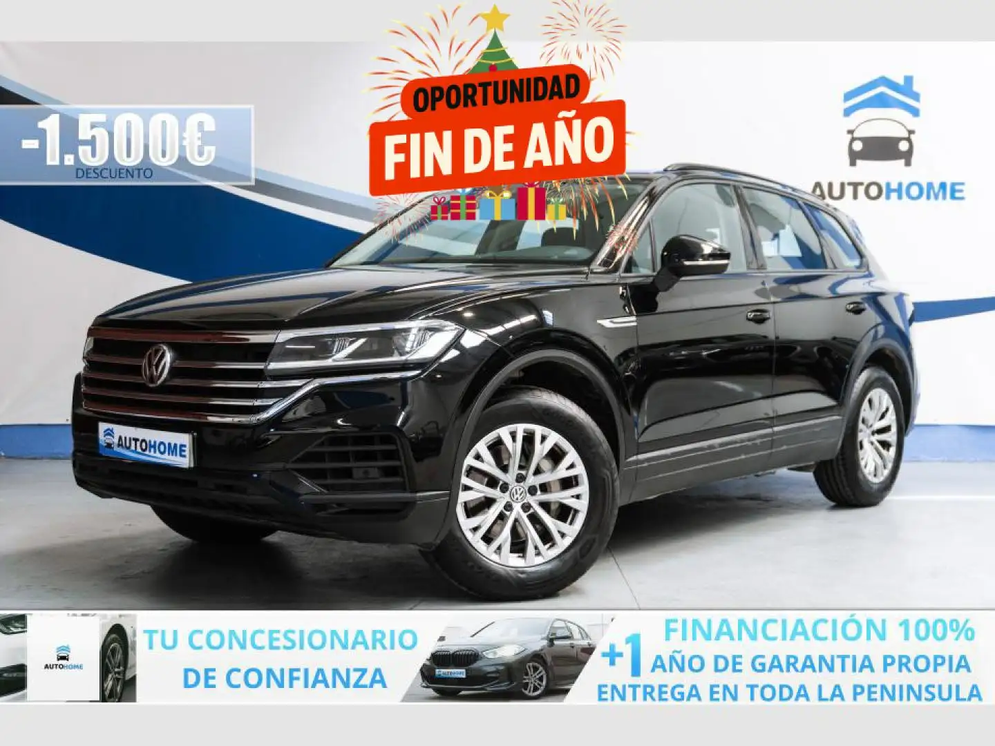 Volkswagen Touareg 3.0TDI V6 Pure Tiptronic 4Motion 170kW Negro - 1