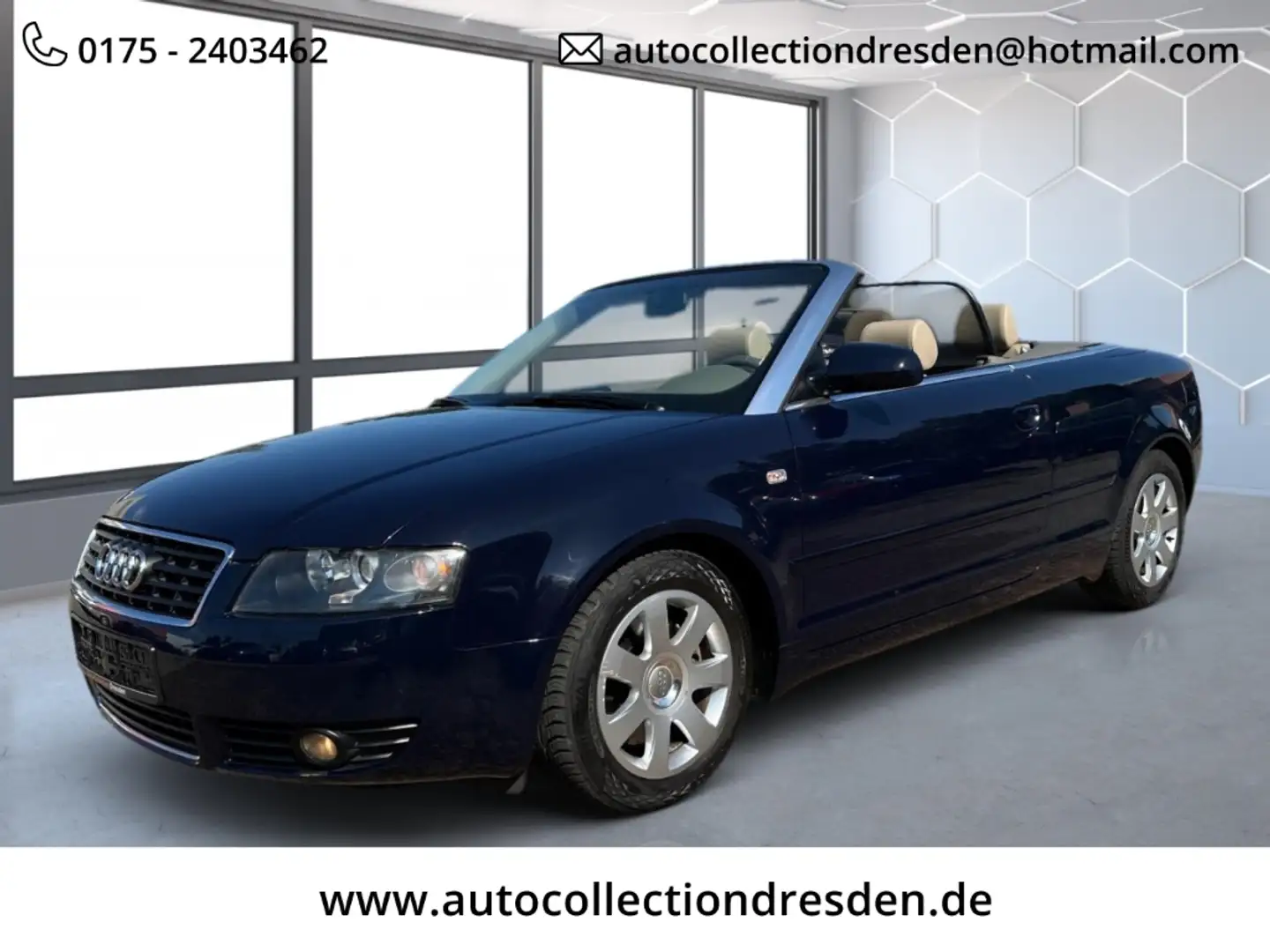 Audi A4 Cabriolet 2,4 Ltr.-170PS V6 30V KAT Blau - 1
