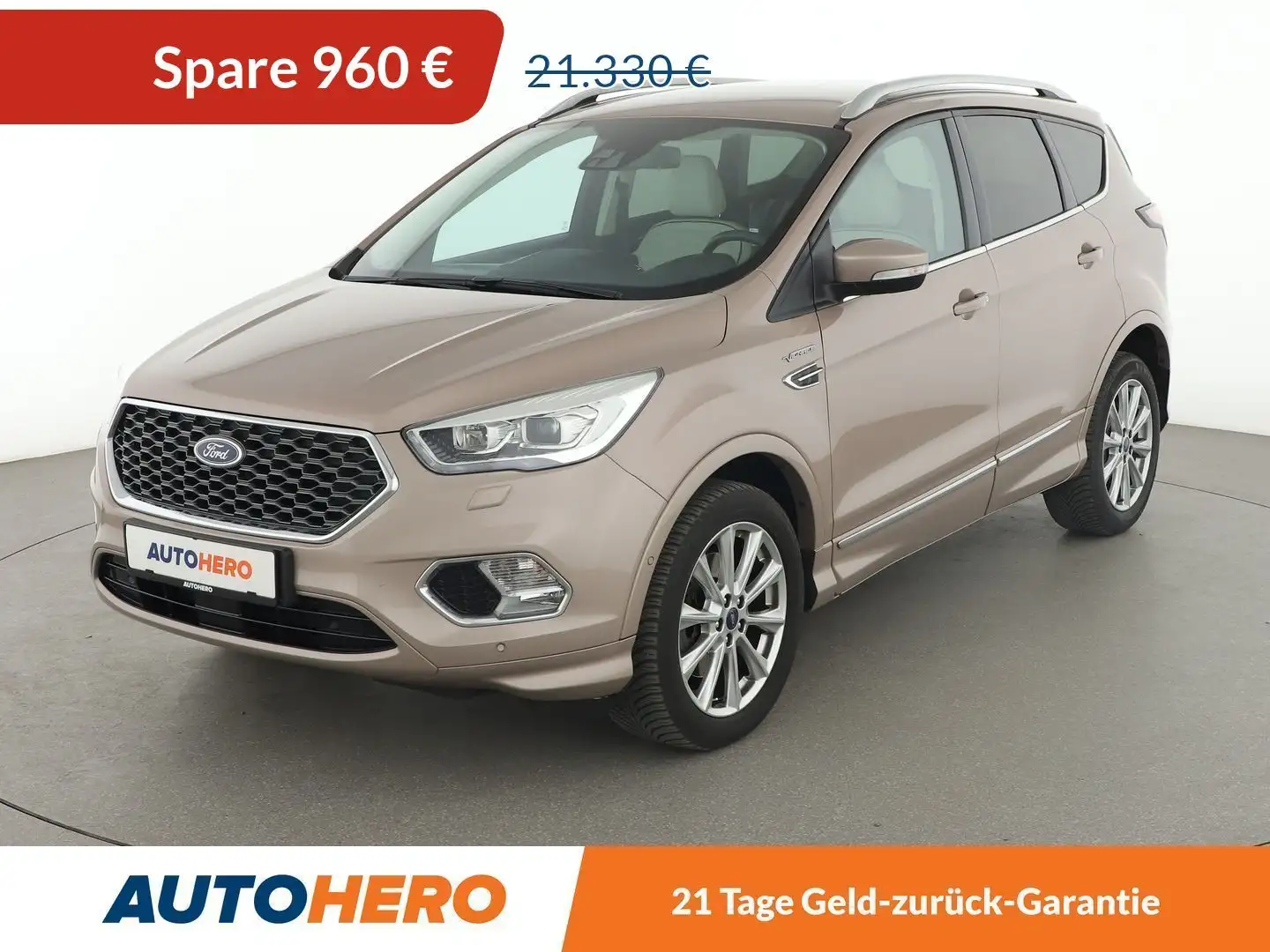 Ford Kuga 2.0 TDCi Vignale Aut.*NAVI*XENON*ACC*CAM*SPUR* Beige - 1