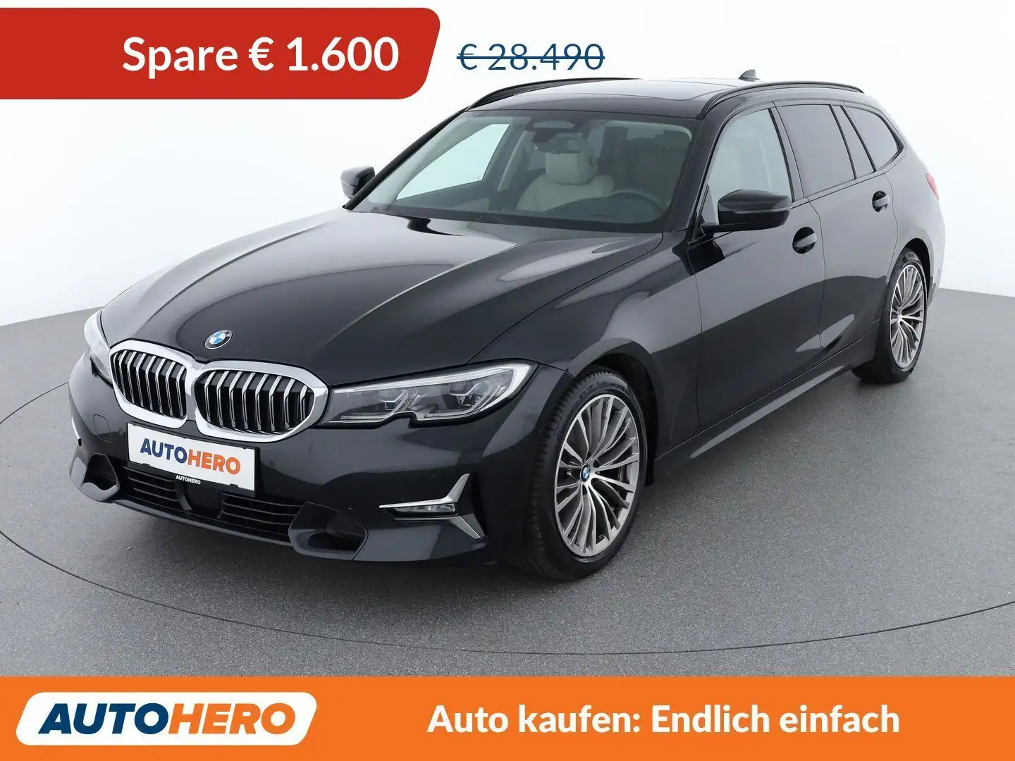 BMW 320 320d Luxury Line Schwarz - 1