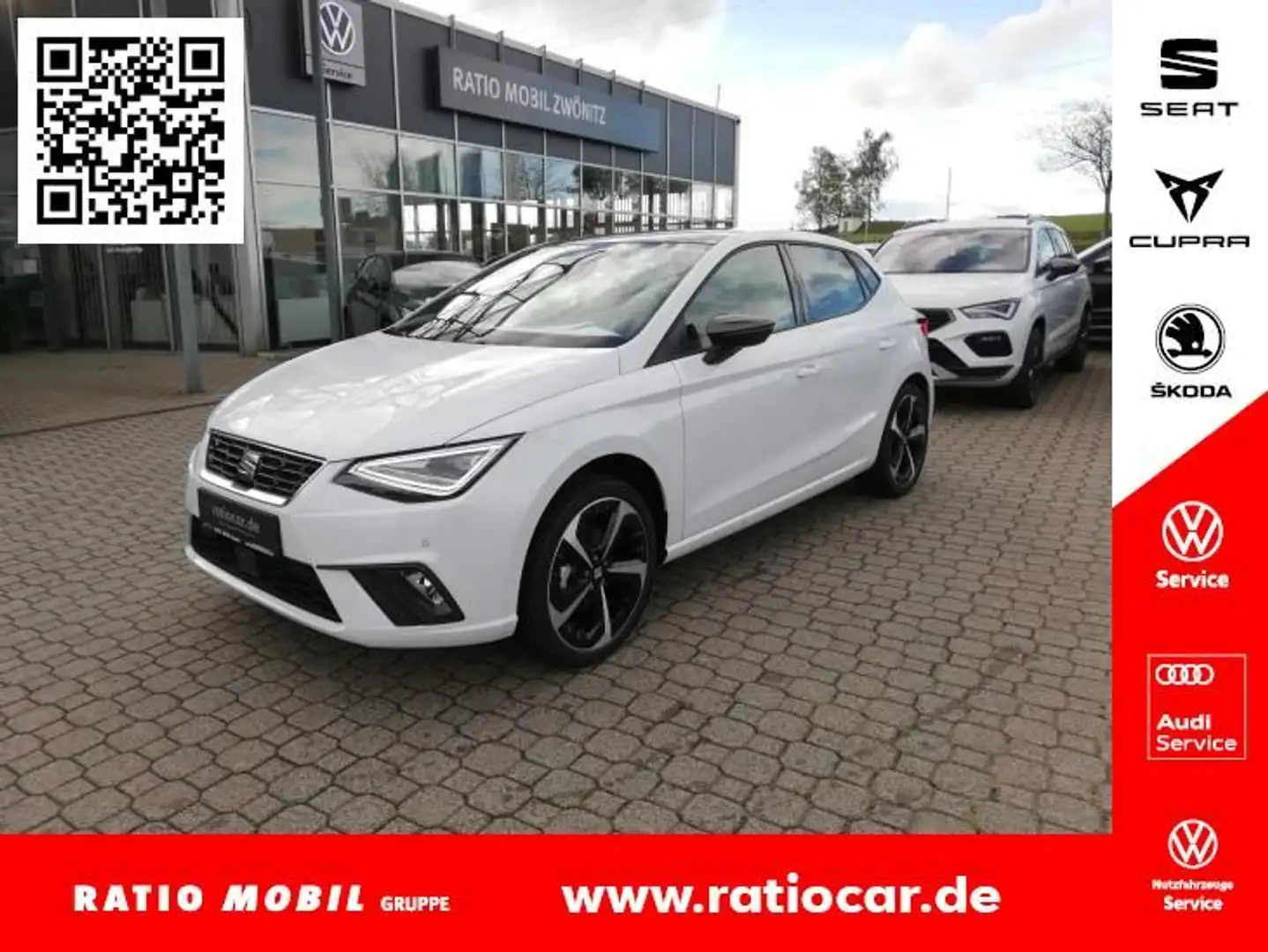 SEAT Ibiza IBIZA FR 1.0 TSI PANO SITZHEIZ. FULL-LINK KAMERA Weiß - 1