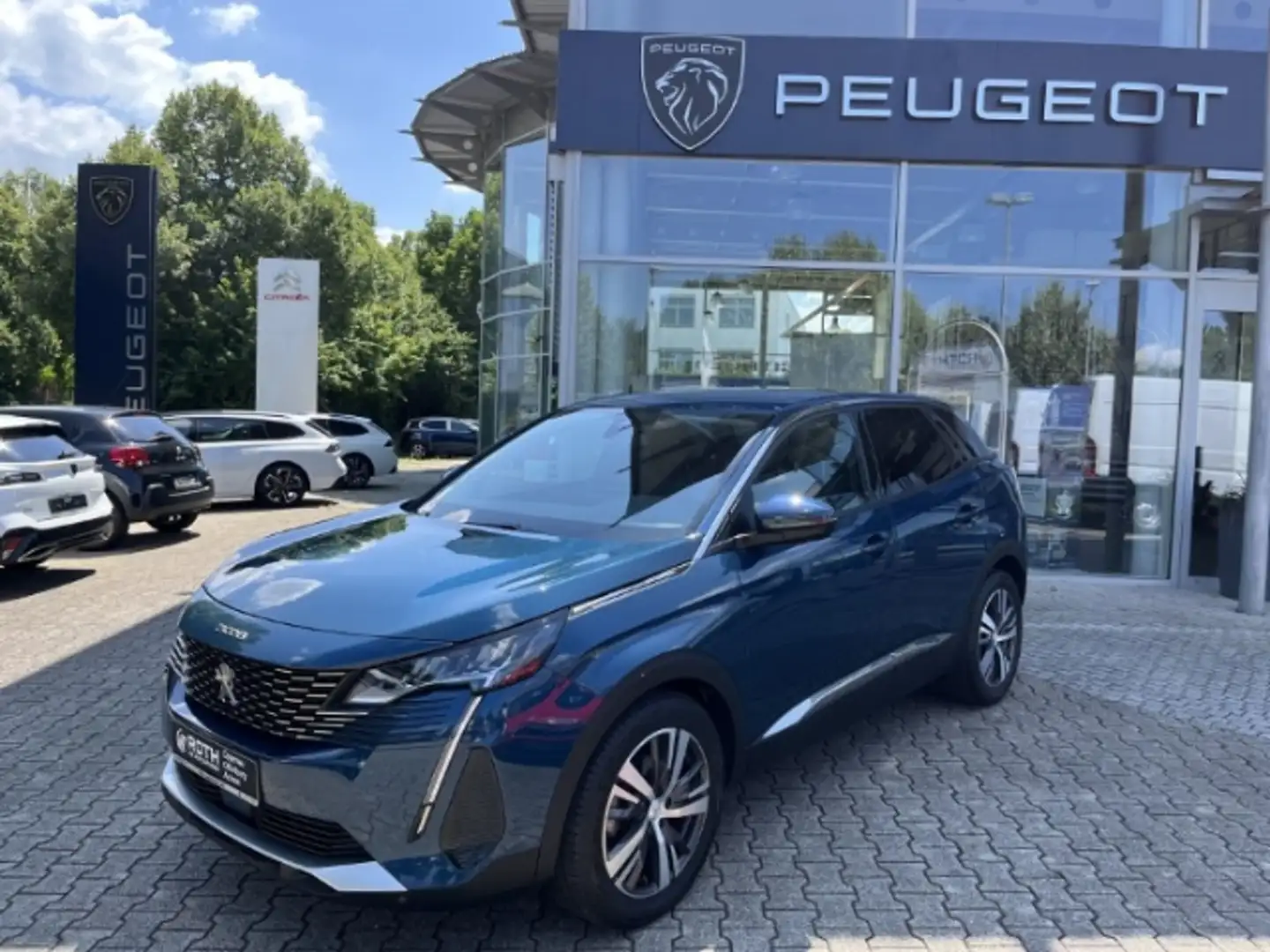 Peugeot 3008 BlueHDi 130 Allure AHK Navi SHZ Scheckheft Blu/Azzurro - 1