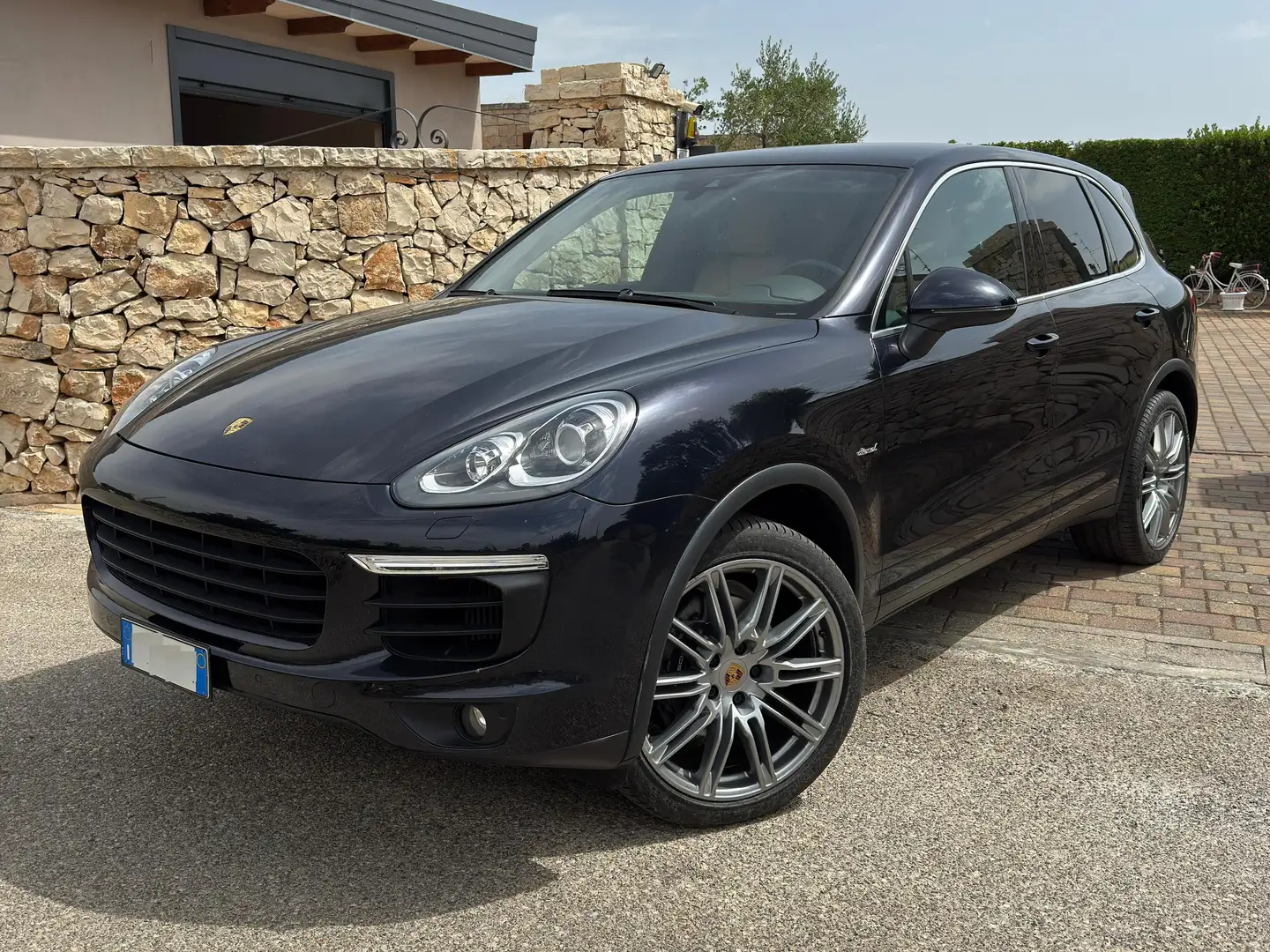 Porsche Cayenne Cayenne II 2015 3.0 D tiptronic 250 cv Blau - 1
