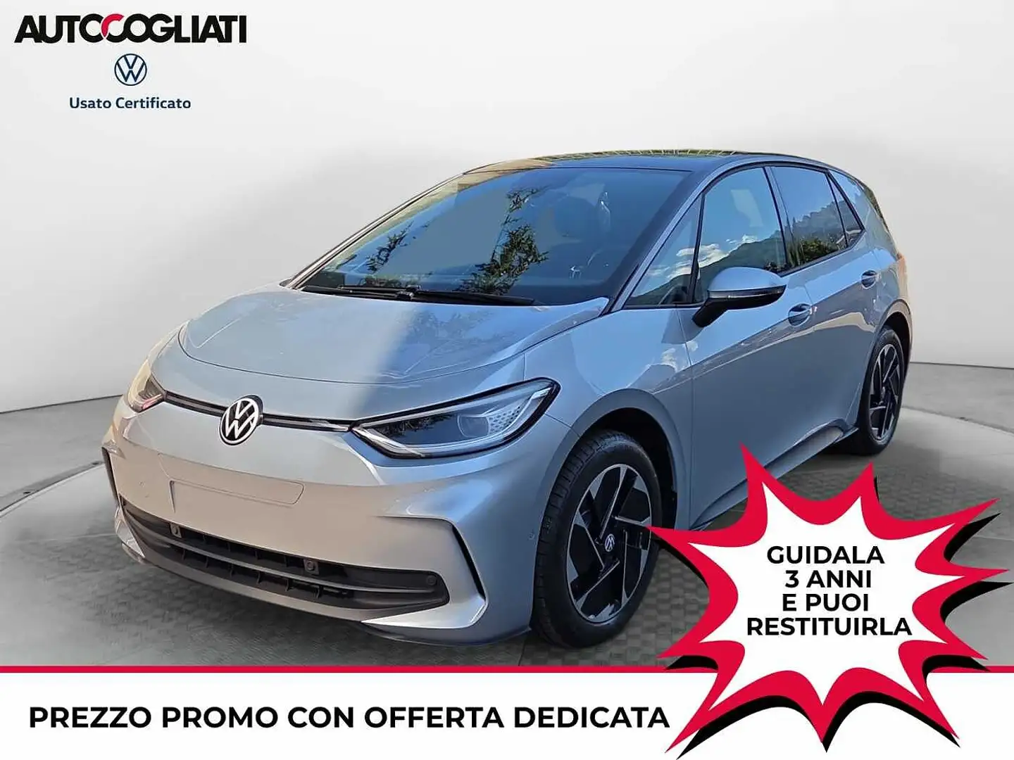 Volkswagen ID.3 ID3 BATTERIA DA 58KWH Argento - 1