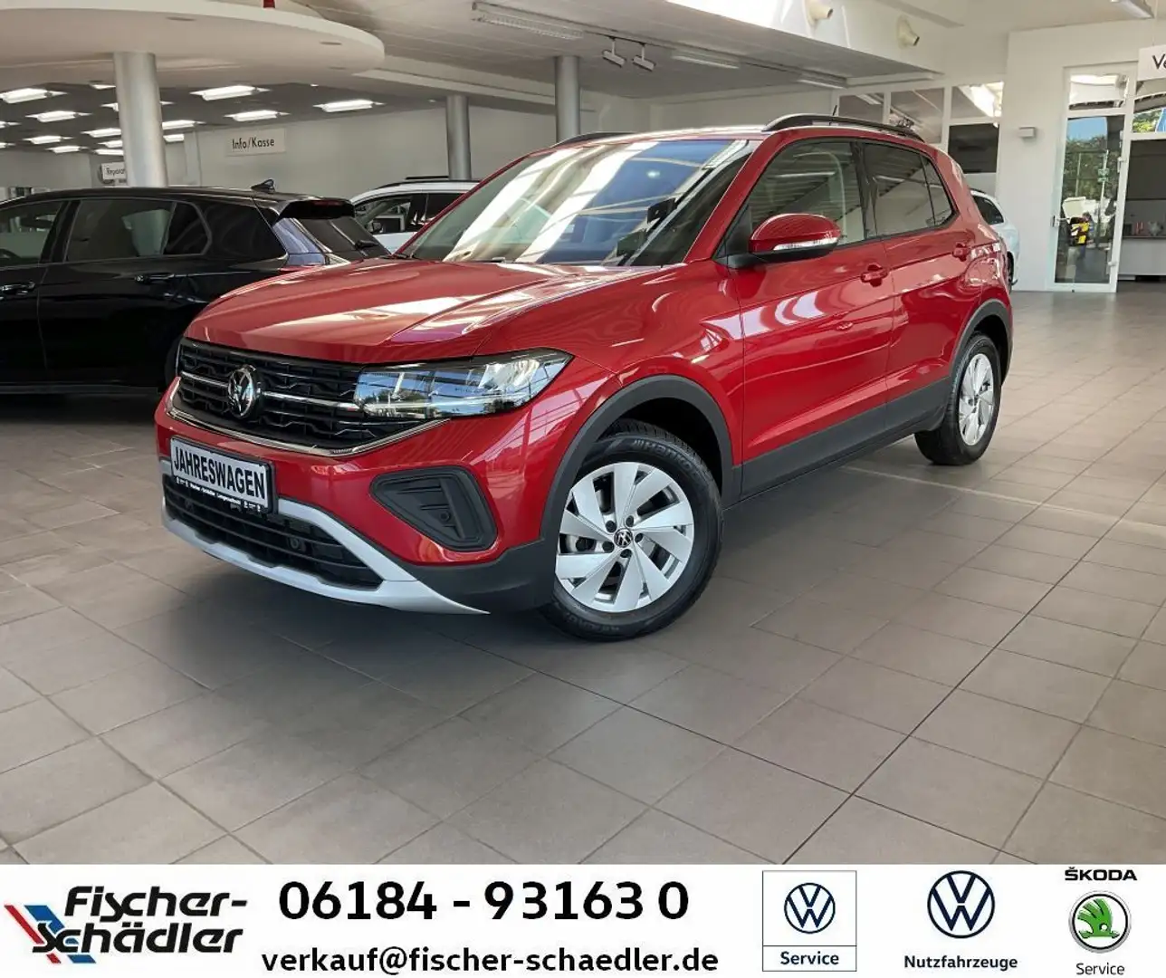 Volkswagen T-Cross Life 1.0TSI*LED*Navi*IQDrive*SitzHz.*Dig Rot - 1