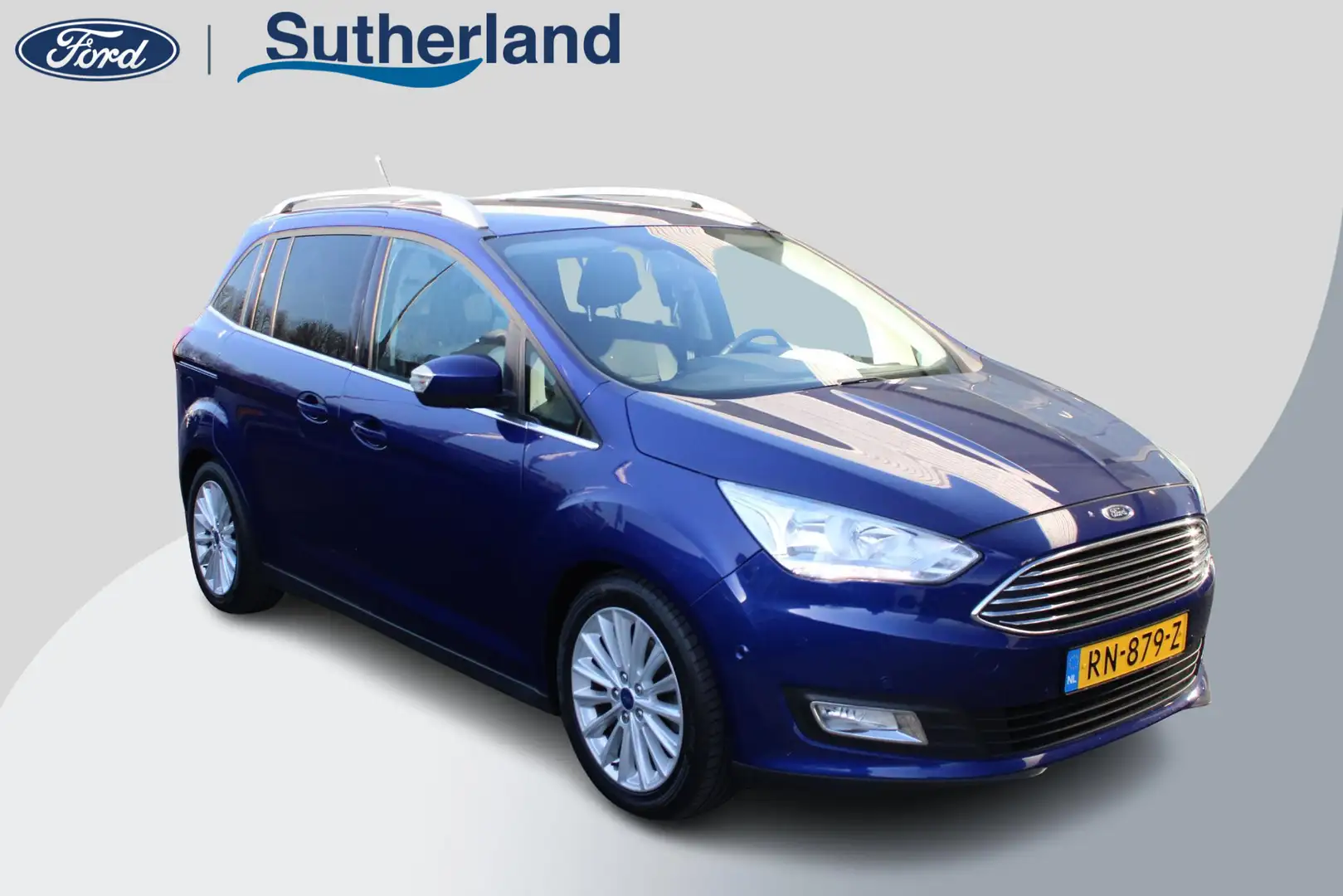 Ford Grand C-Max 1.0 Titanium 125pk | Trekhaak | Sensoren Voor & Ac Blauw - 1