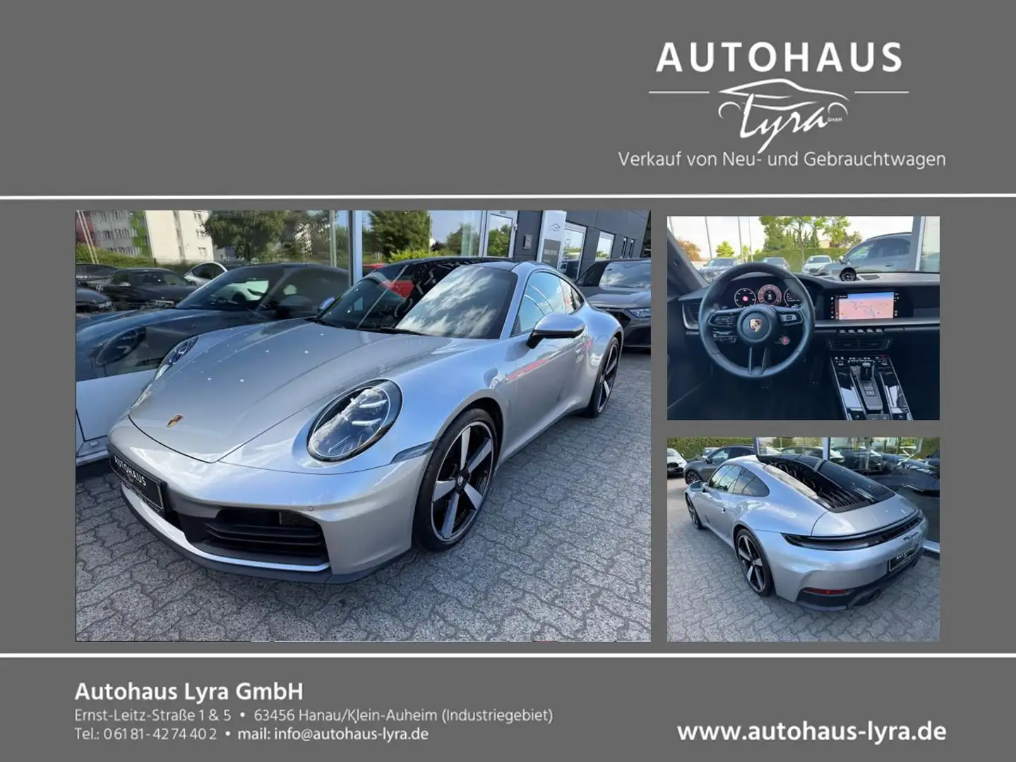 Porsche 992 .2 Carrera*MATRIX*SPORT-CHRONO*360°KAM*PANO* Silber - 1