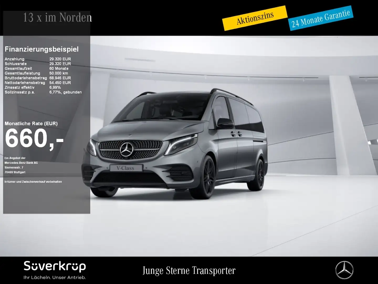 Mercedes-Benz V 300 ALLRAD AVANTGARDE EDITION AMG XL NIGHT AIRMATIC AH Grau - 1