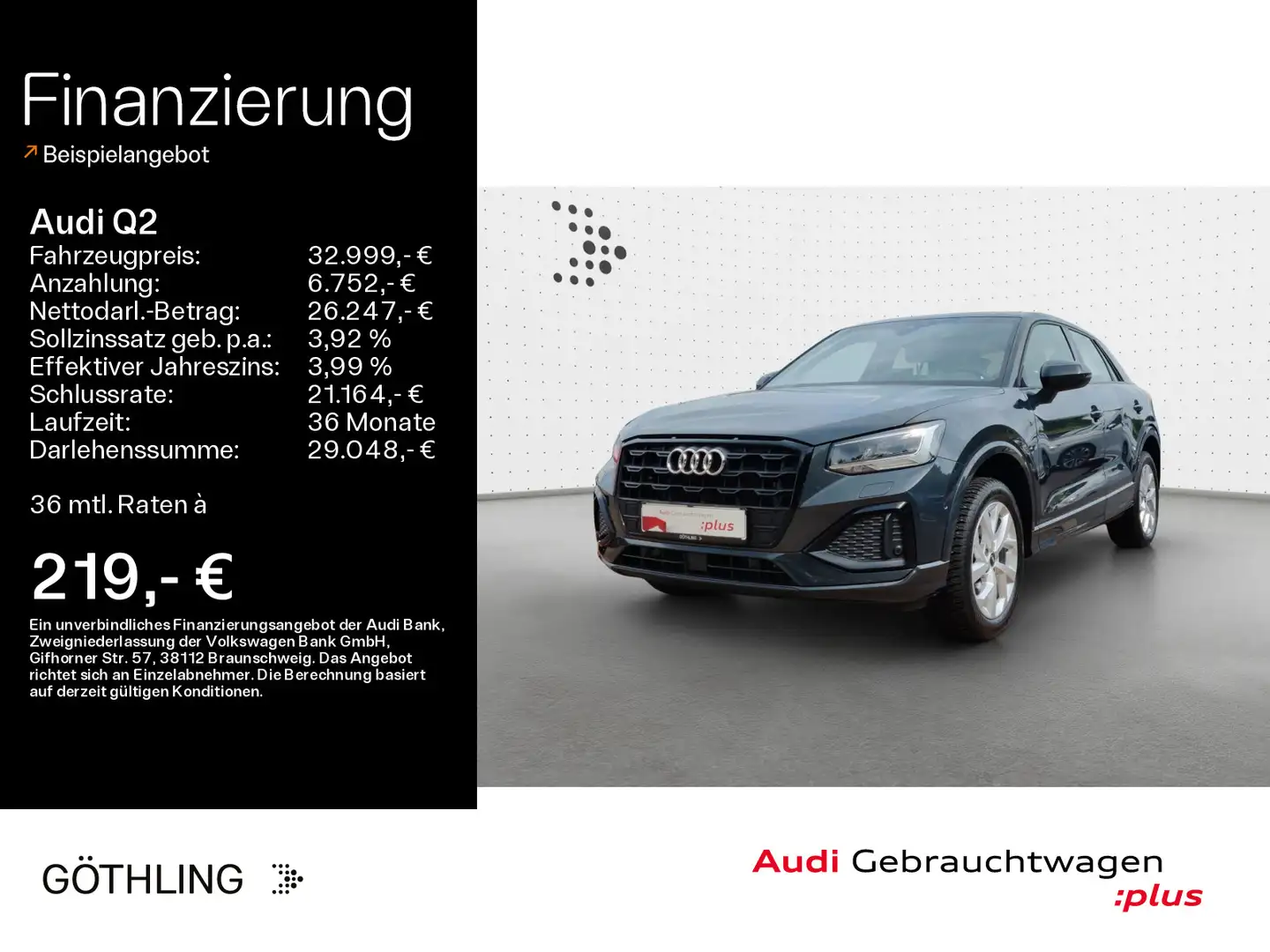 Audi Q2 35 TDI Advanced S tro*LED*Virtual*Navi+*Teill Grau - 1
