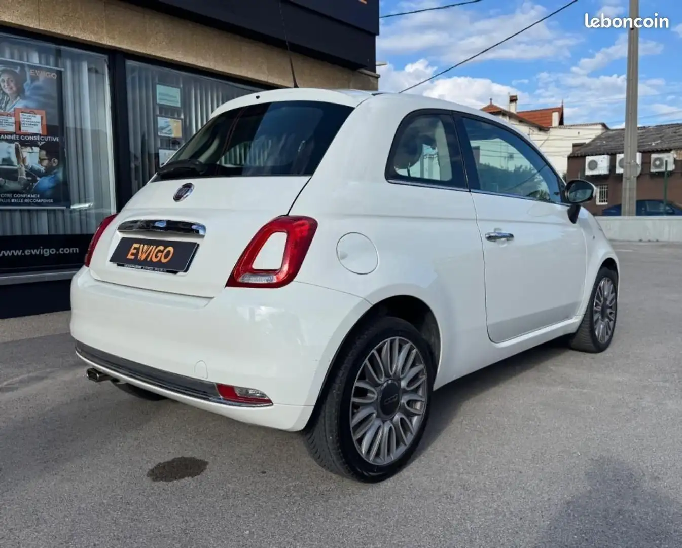 Fiat 500 1.2 69CH ECO PACK CLUB TOIT PANORAMIQUE Blanc - 2