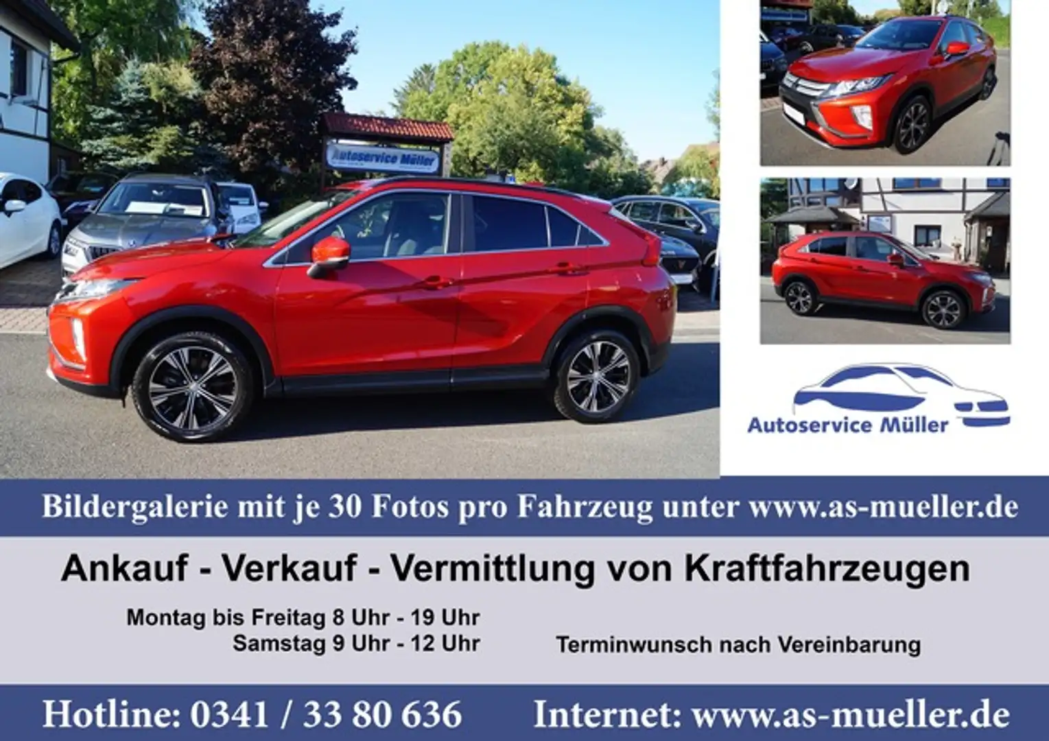 Mitsubishi Eclipse Cross 1,5i CarPlay-LED-Klimatr.-Abstands Rouge - 1