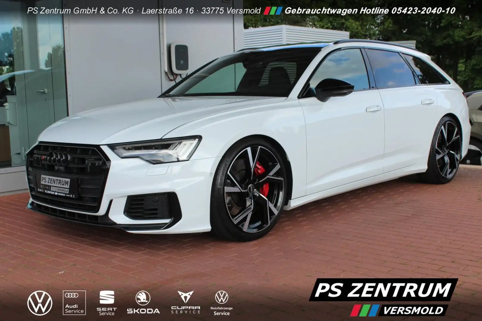 Audi S6 Avant 3.0 TDI quattro AHK STANDh PANO MATRIX 20 Blanco - 1