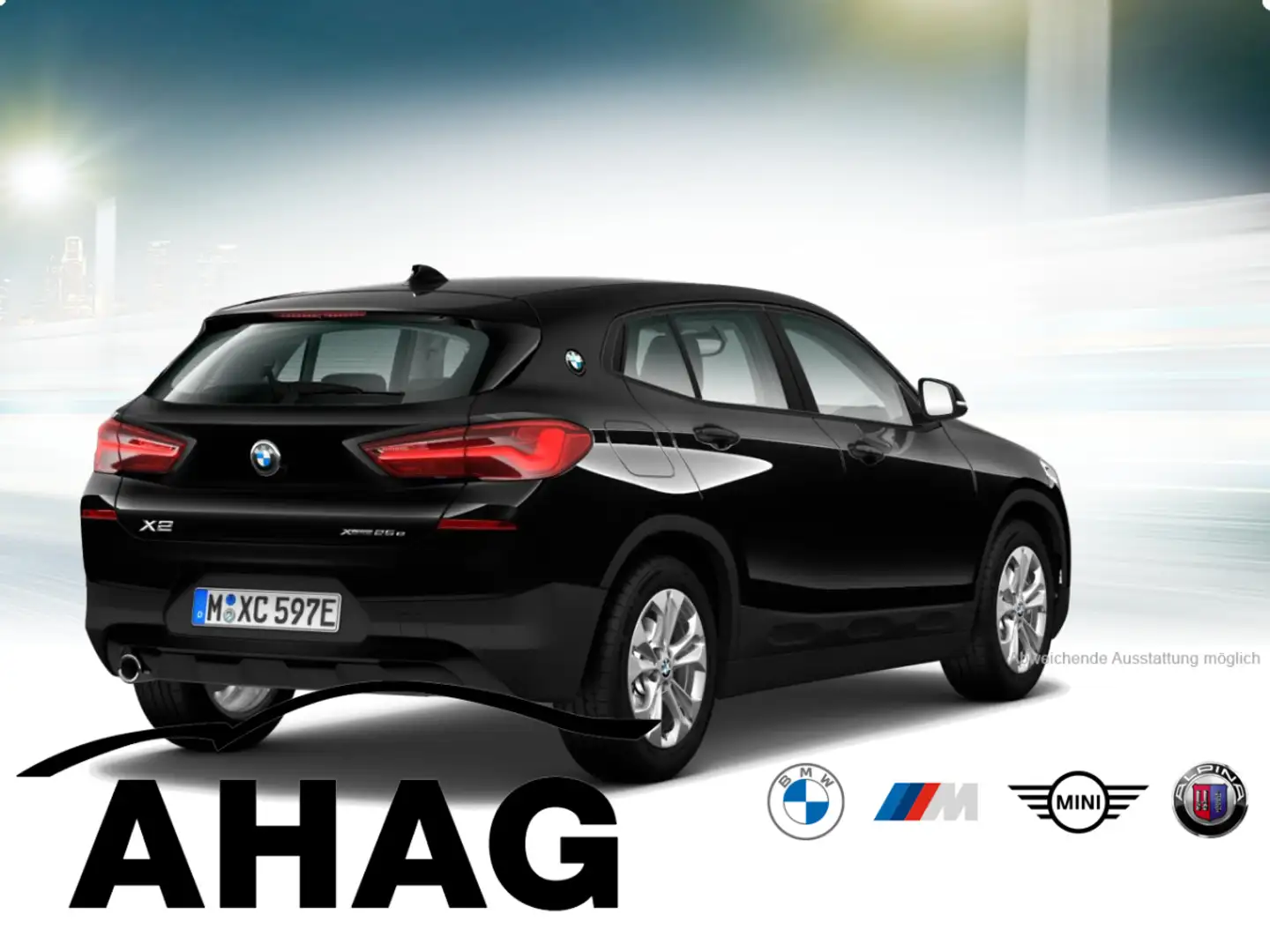 BMW X2 xDrive25e Advantage Steptronic Bluetooth PDC Kurve Schwarz - 2