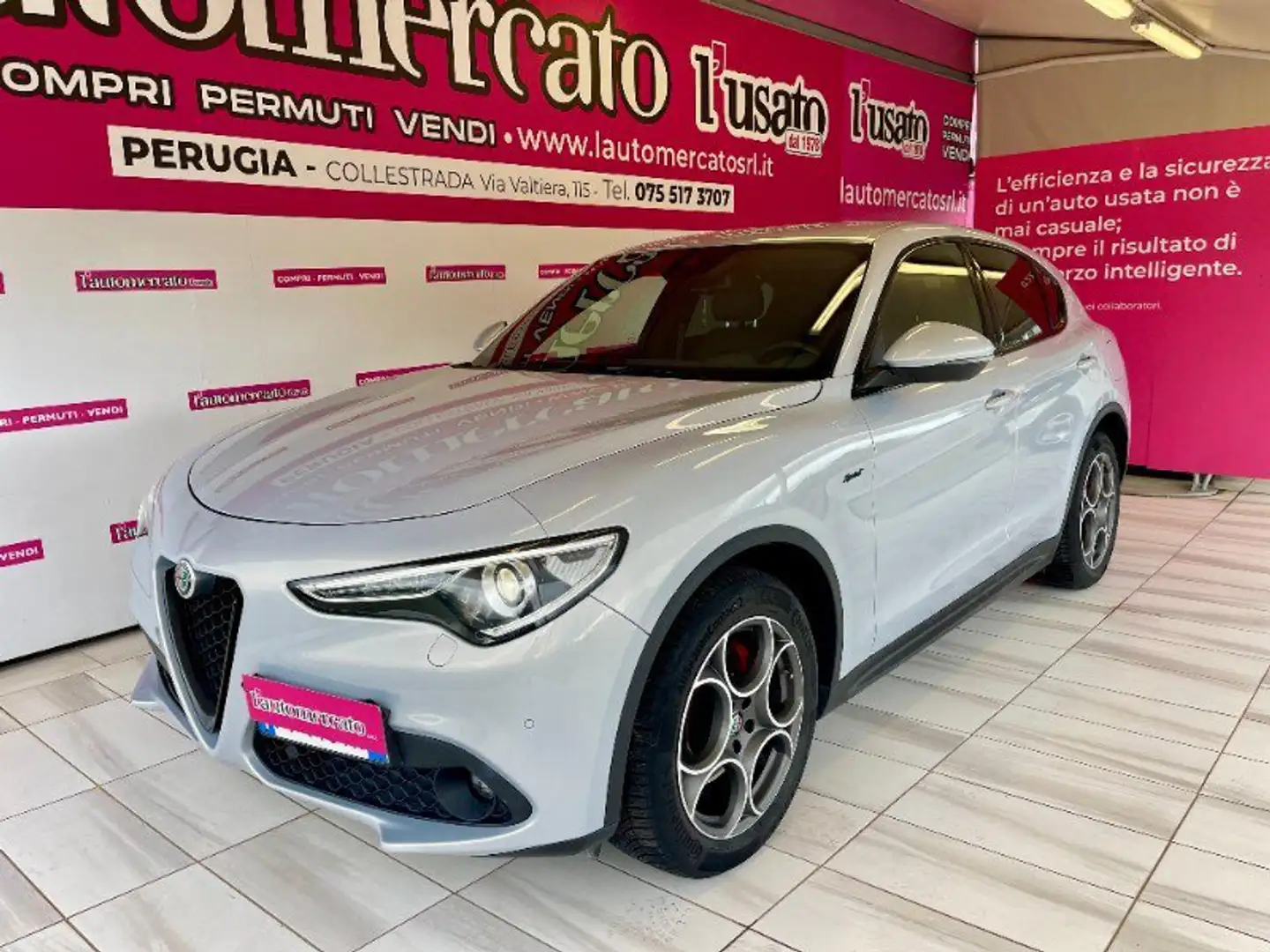 Alfa Romeo Stelvio Stelvio 2.2 Turbodiesel 190 CV AT8 Q4 Sprint Bianco - 1
