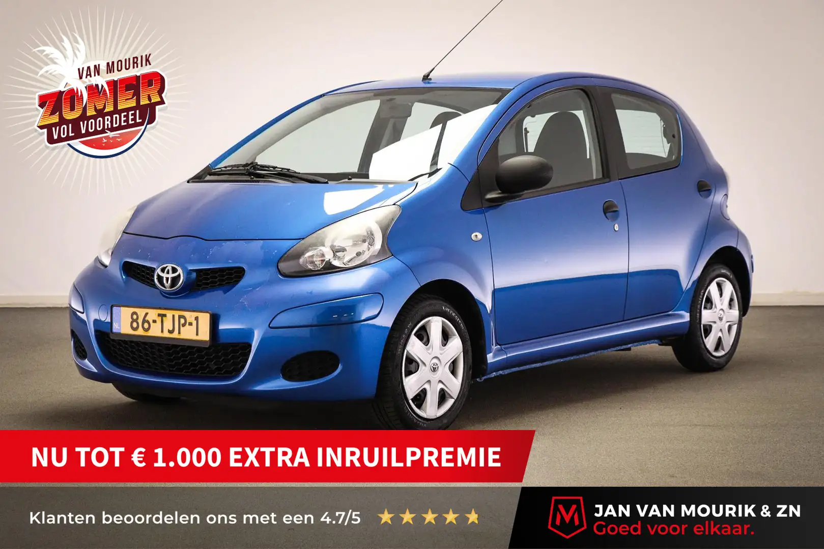 Toyota Aygo 1.0-12V Now | AIRCO Blauw - 1