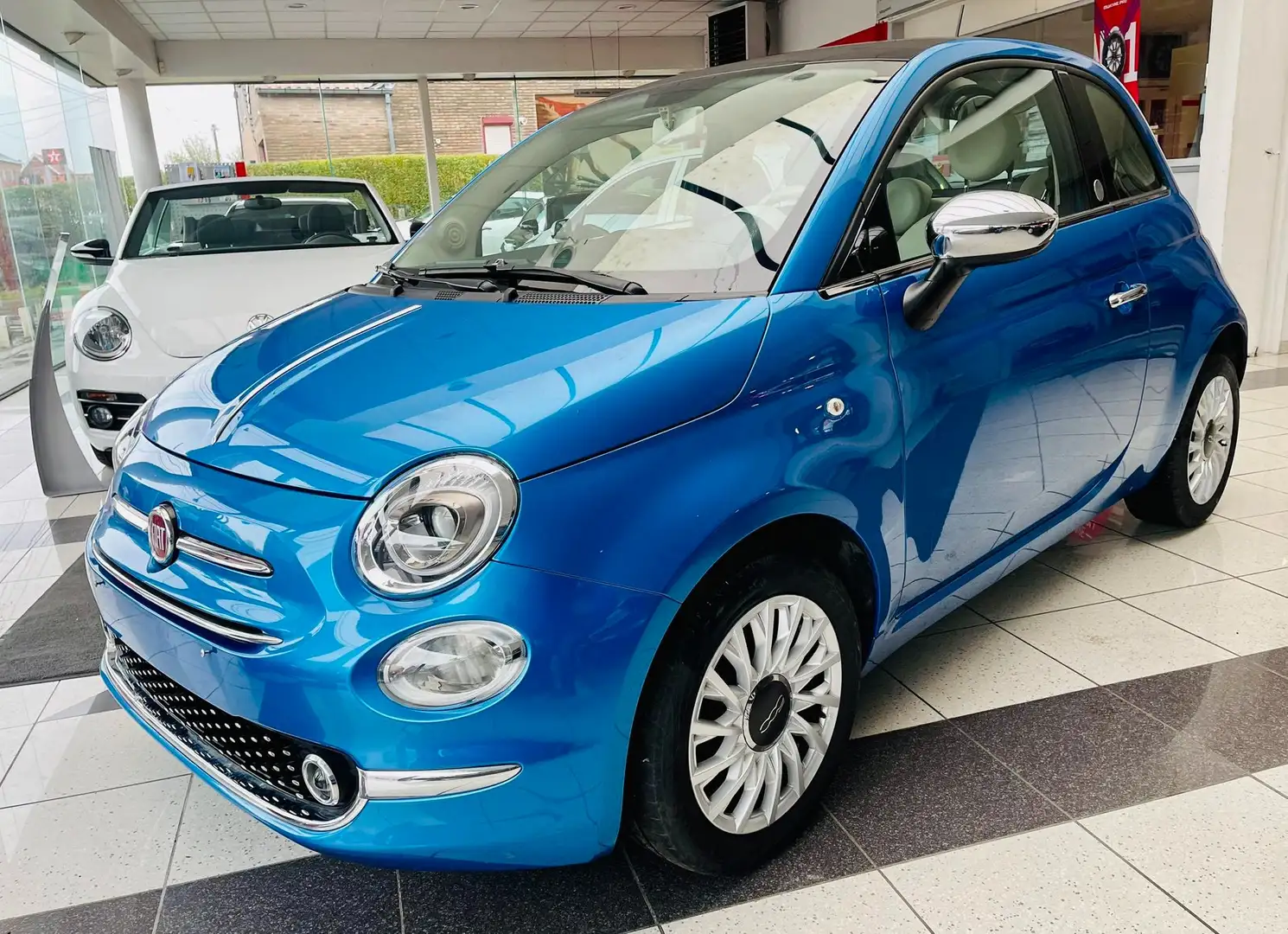 Fiat 500 1.2i Mirror //TOIT PANO / GPS / CAPTEURS // Bleu - 2