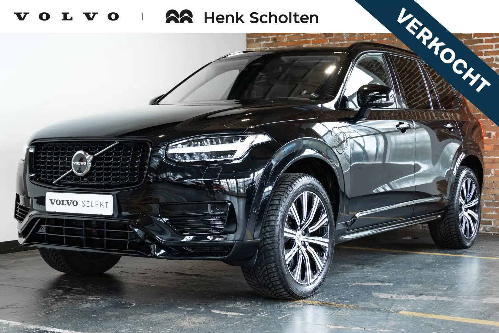 Volvo XC90 2.0 T8 Plug-in hybrid AWD Ultra Dark | Nappa leder Zwart - 1