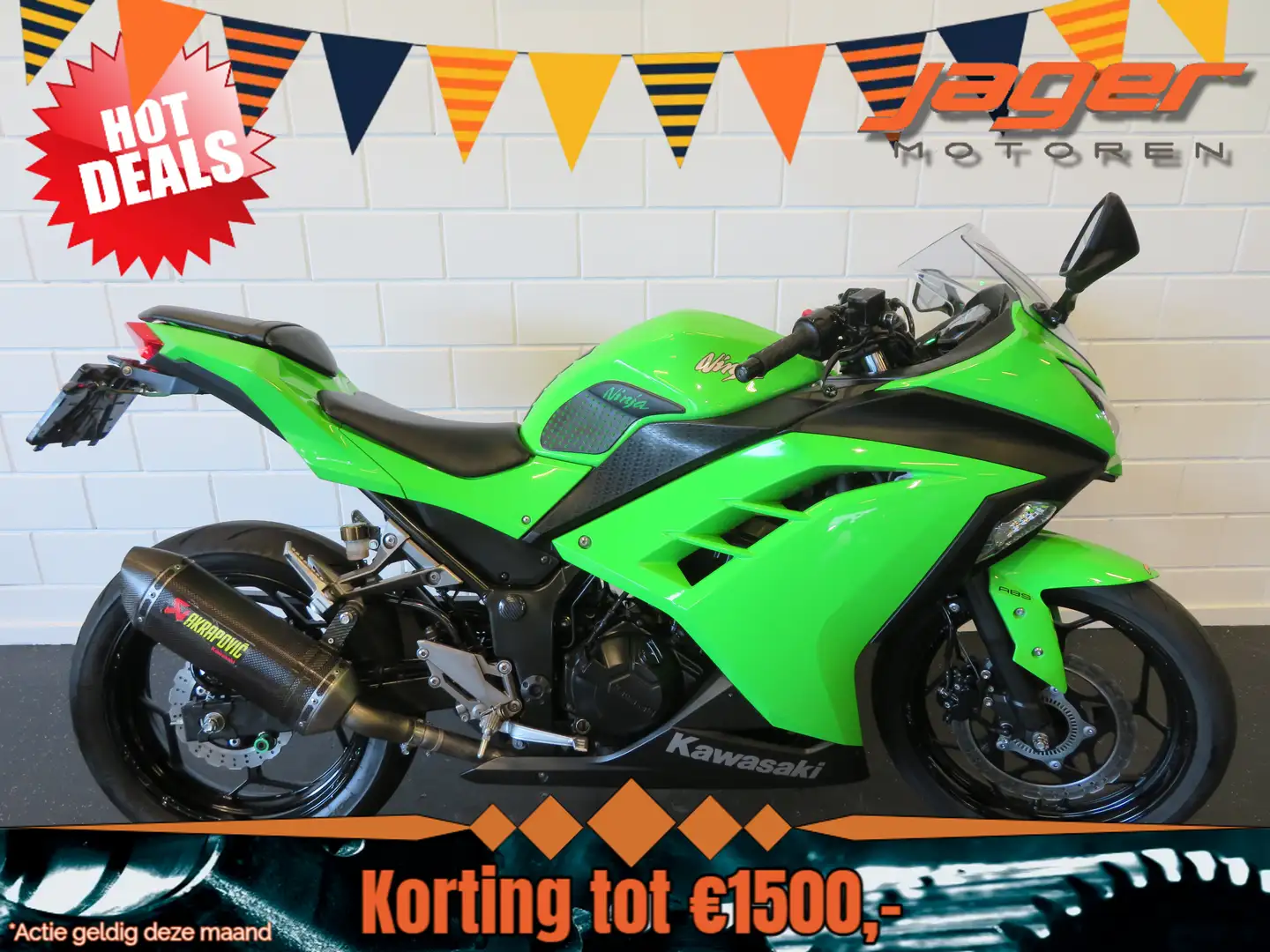 Kawasaki Ninja 300 ABS PEFECTE STAAT! Groen - 1