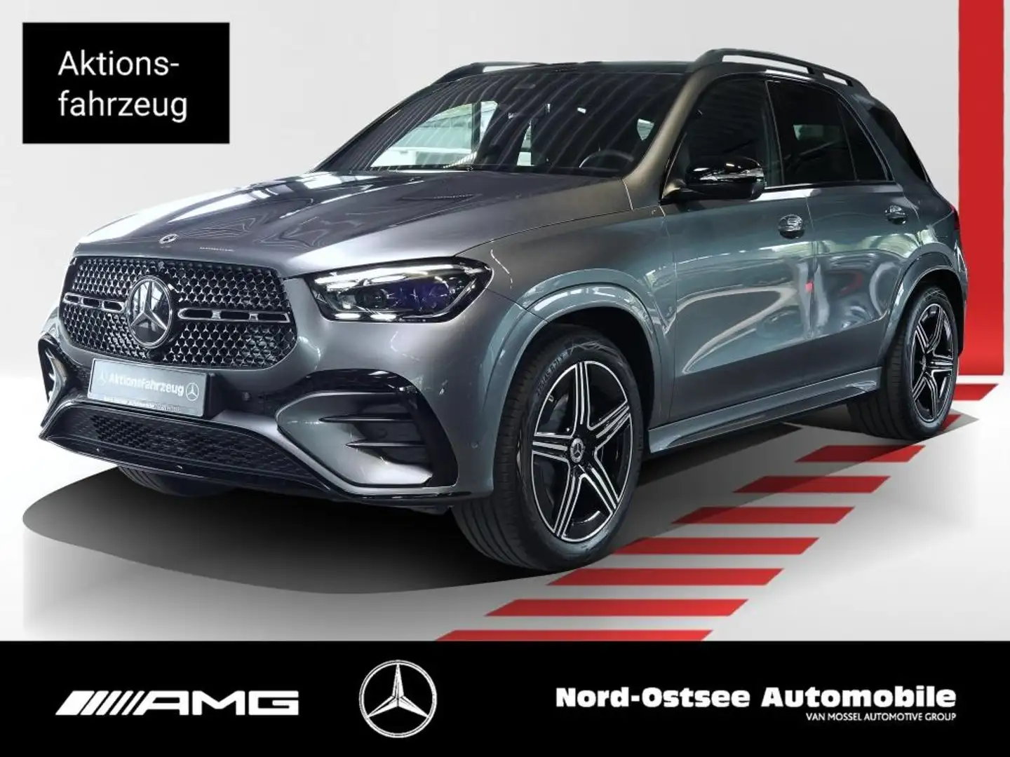 Mercedes-Benz GLE 400 e 4m AMG NIGHT PANO AKUSTIK HUD BURMEST Сірий - 1