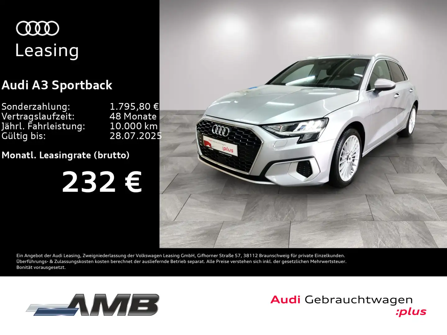 Audi A3 Advanced 35 TFSI S-tr./AHK/10.28Gar Argent - 1