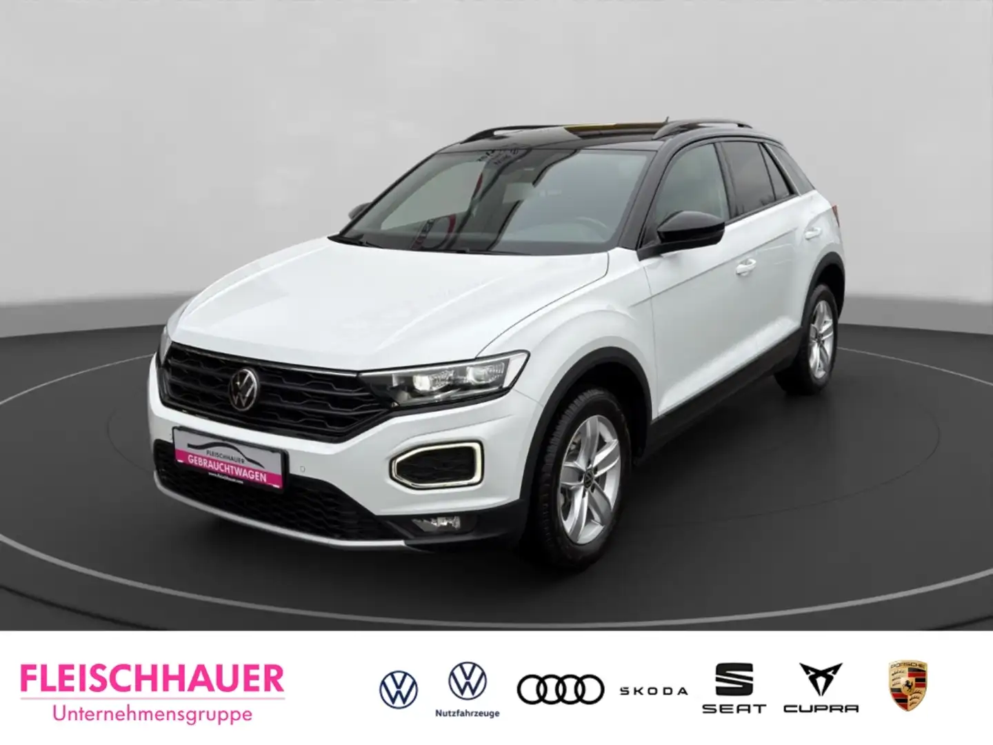 Volkswagen T-Roc Sport 1.5 Navi+LED+Rear View+LM18+beats+PDC-Plus Weiß - 1