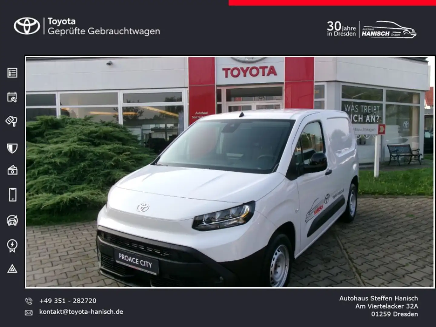 Toyota Proace City L1 1,5-l D-4D S&S Meister Weiß - 1