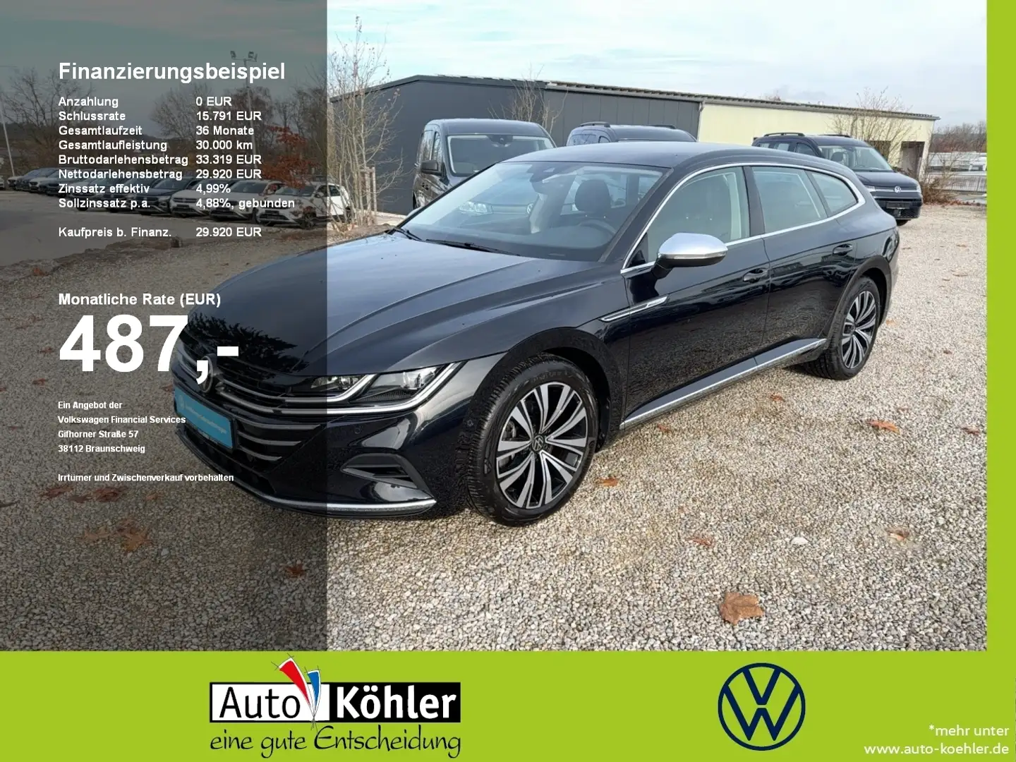 Volkswagen Arteon Shooting Brake TSI 4Motion Elegance Schwarz - 1