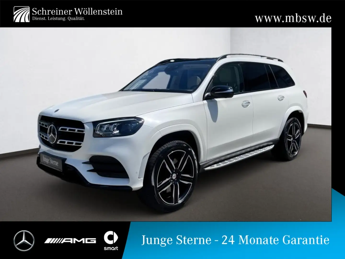 Mercedes-Benz GLS 400 d 4M *AMG*Pano*Night*AIR*AHK*Stdhzg*AUT Blanc - 1