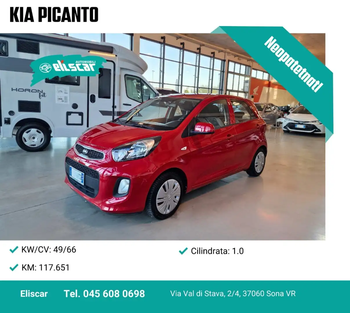 Kia Picanto 1.0 12V 5 porte Rouge - 1