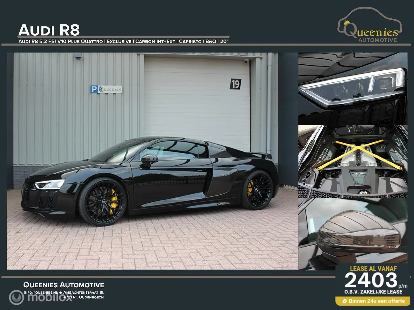 Audi R8 - Exclusive V10 PLUS 610pk 5.2 FSI Quattro Noir - 1