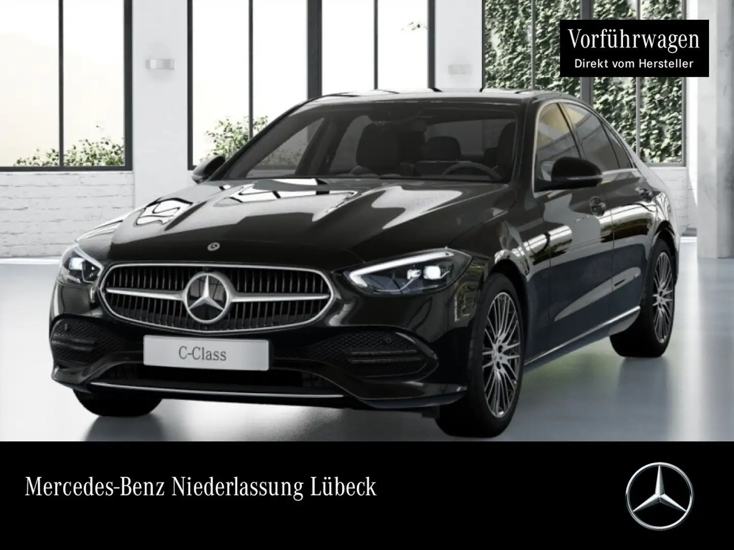 Mercedes-Benz C 180 AVANTG+360+AHK+LED+TOTW+KEYLESS+9G Nero - 1