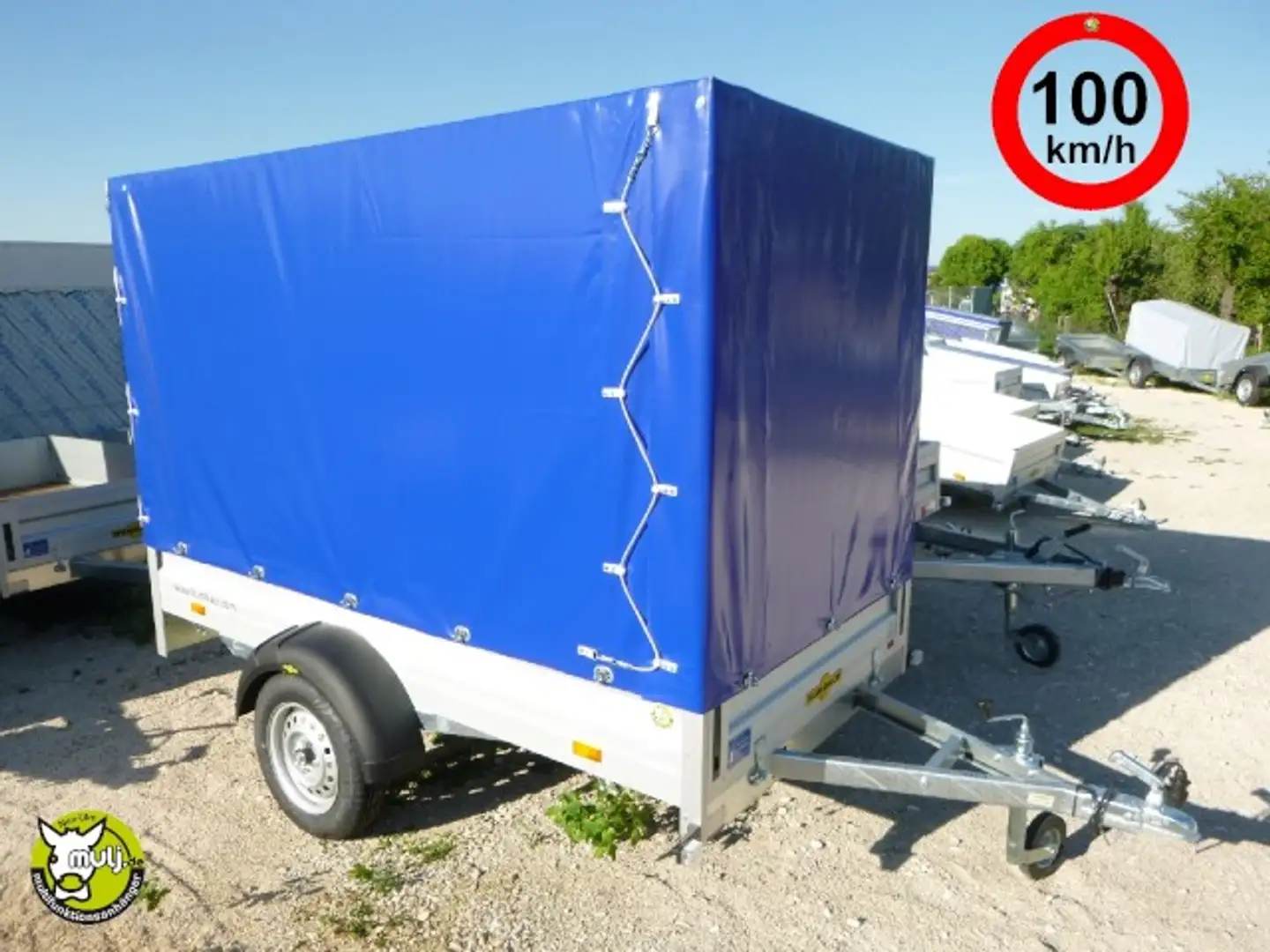 Humbaur HA 752513 mit KV, Hochplane 160 cm, 2510 x 1310 x Blau - 1