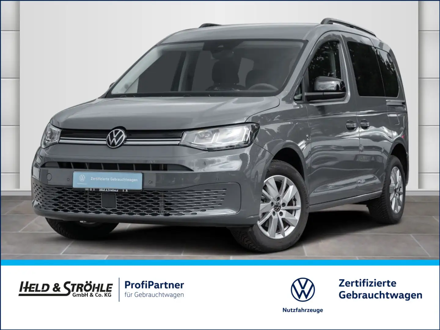 Volkswagen Caddy Life 2.0 TDI NAV KAM PDC SHZ FLÜGELTÜREN Gris - 1
