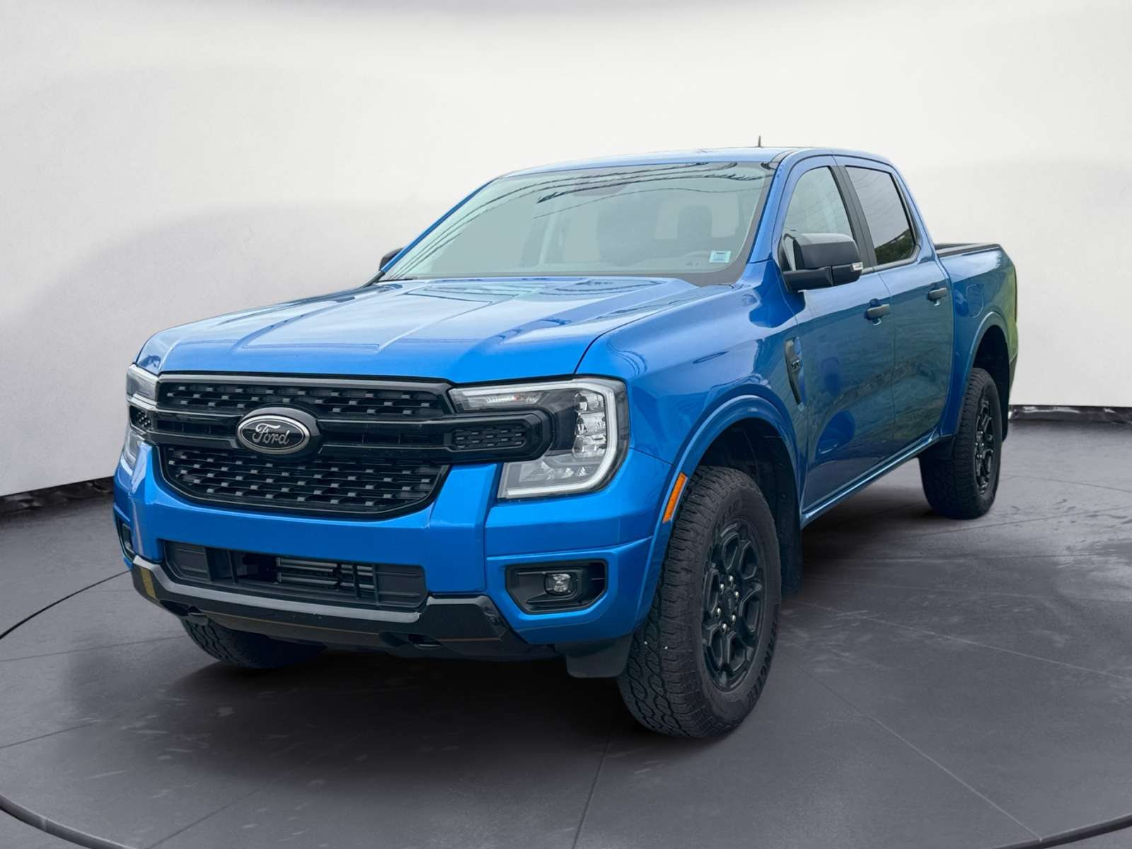 Blue 2025 Ford Ranger Pickup Truck Four-Wheel Drive Automatic