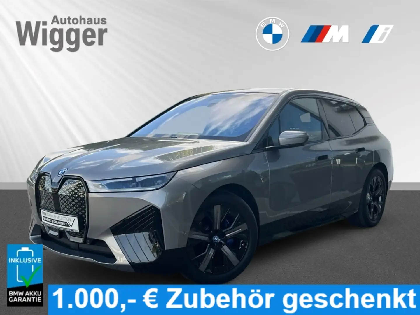 BMW iX xDrive50/Sportpaket/HUD/AHK/Panoramadach/h&k Grau - 1