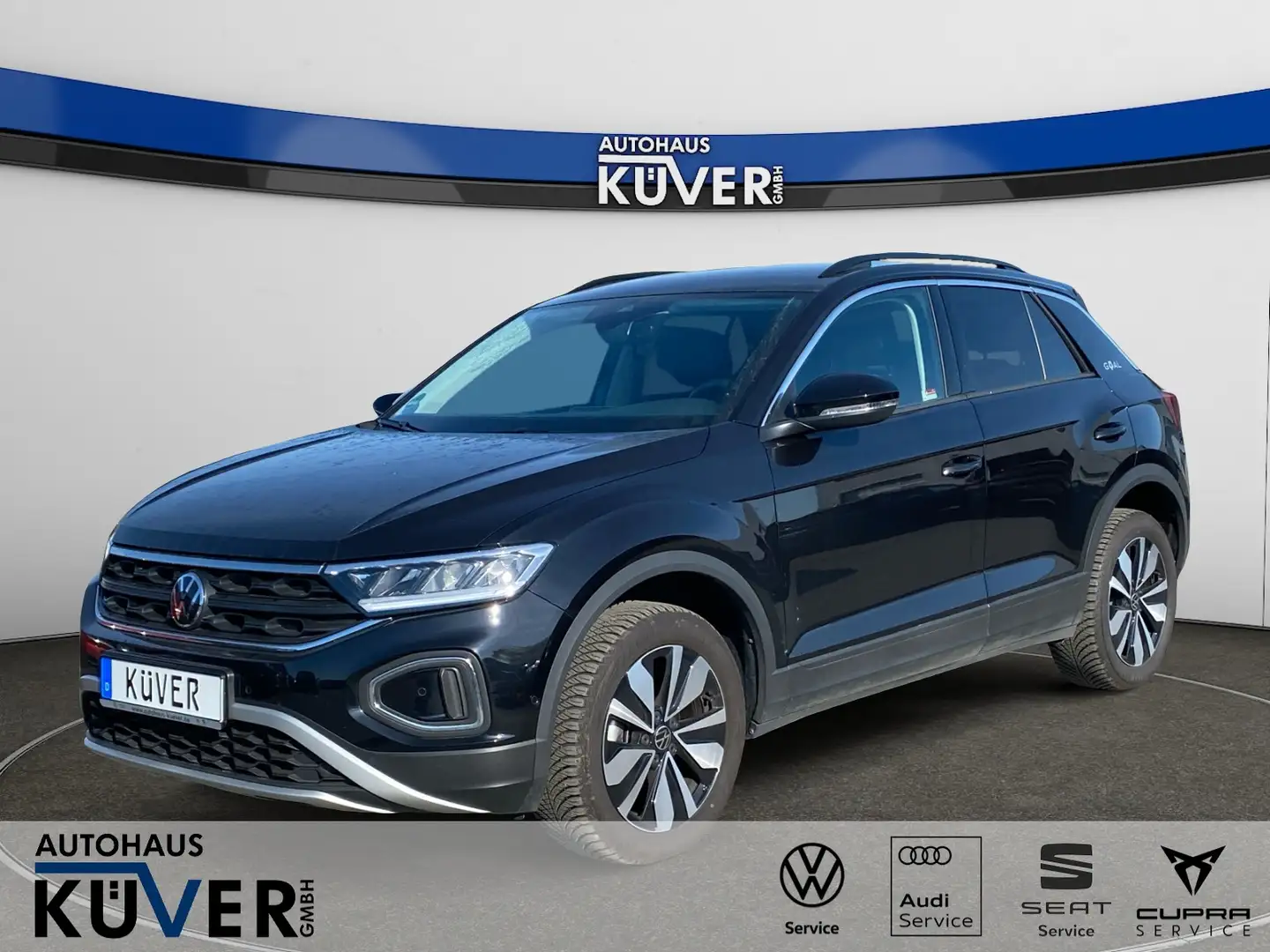 Volkswagen T-Roc Goal 1,5 TSI DSG ACC+LED+Shzg.+AHK+17´´ Schwarz - 1